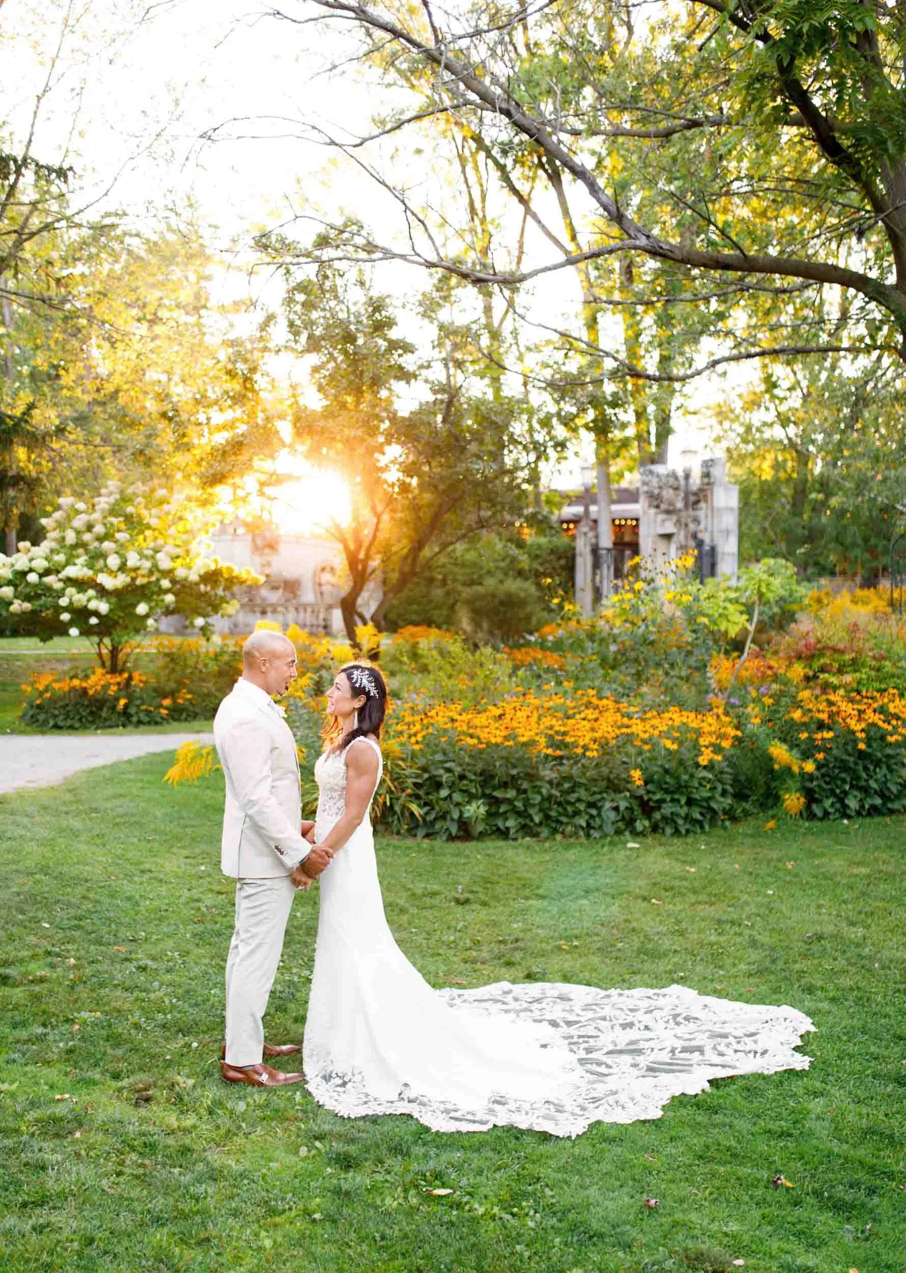 Candid golden hour private portrait moment at Guild Inn Estate