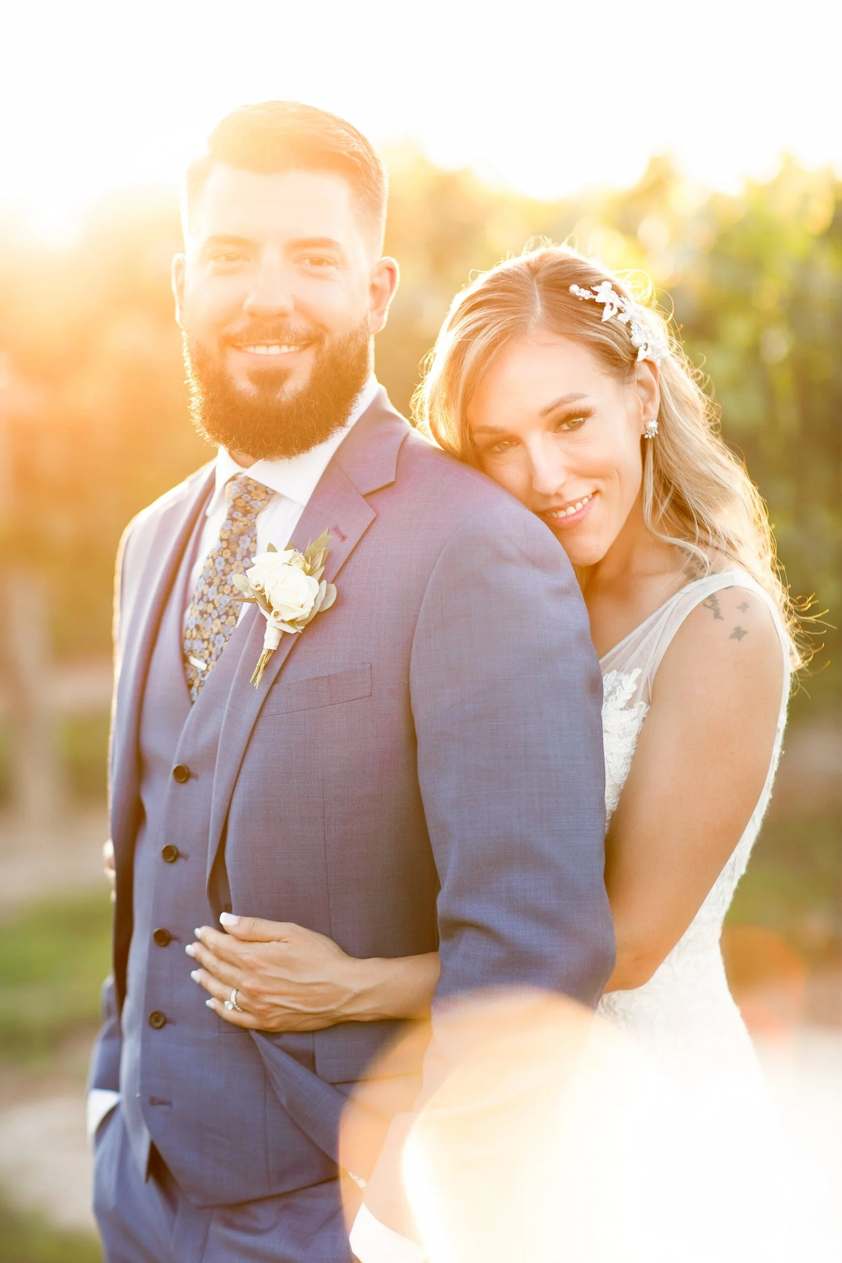 Sunset vineyard portrait at Kurtz Orchards in Niagara-on-the-Lake