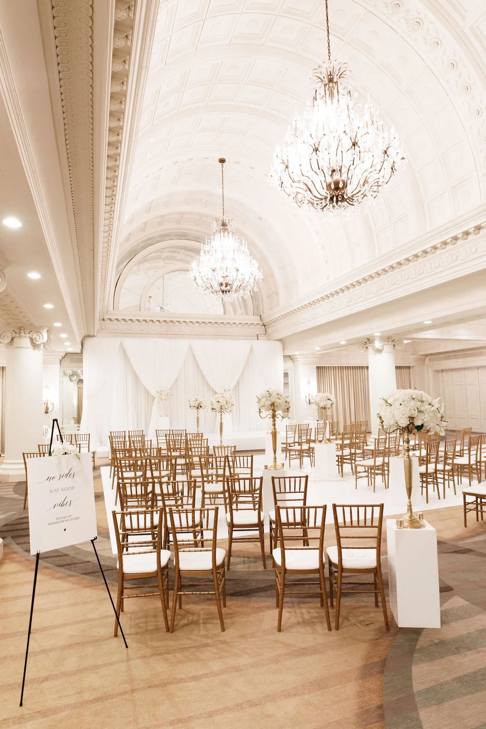 Crystal Ballroom ceremony setup at Omni King Edward Hotel in Toronto