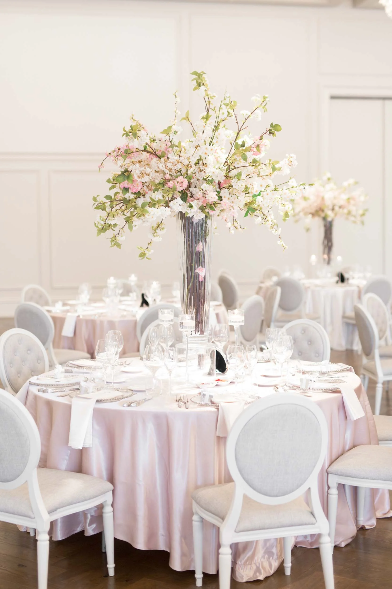 Arlington Estate ballroom reception setup in Vaughan