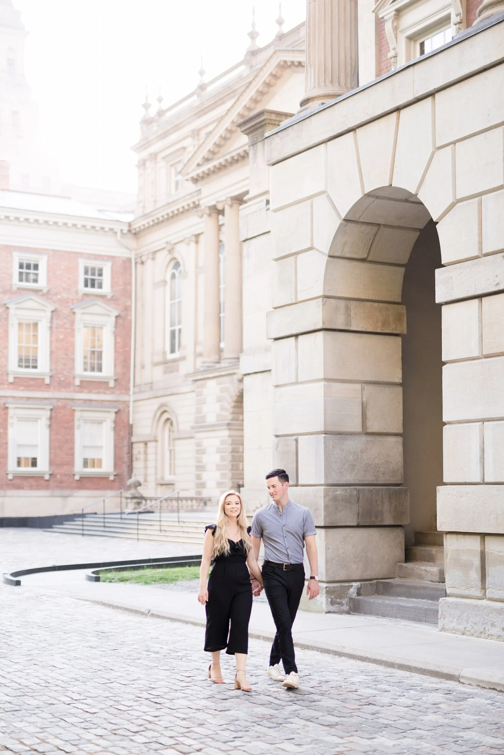 Engagement session at Osgoode Hall in Toronto, Ontario