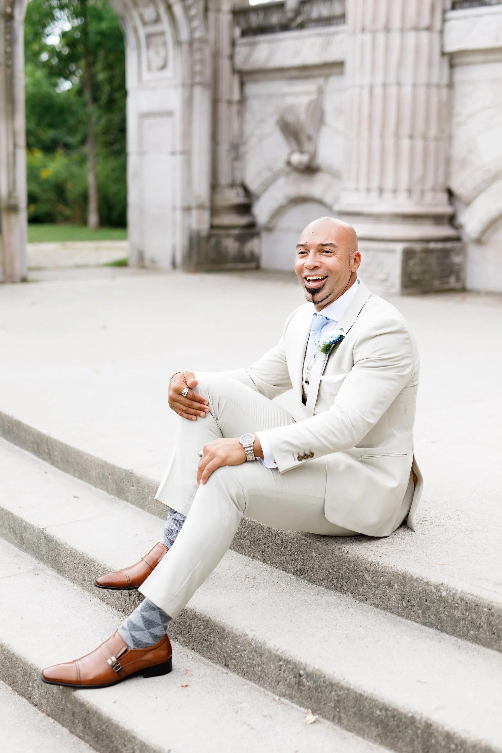 Groom portrait at Guild Inn Estate in Scarborough