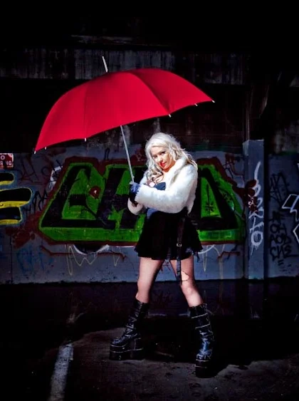 Strobist shoot- Oakland warehouse-Michelle Lee Photography- red umbrella.jpg