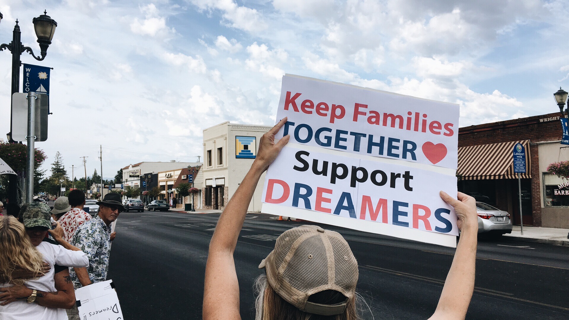 DACA rally in Lakeport, CA on Sept. 2017