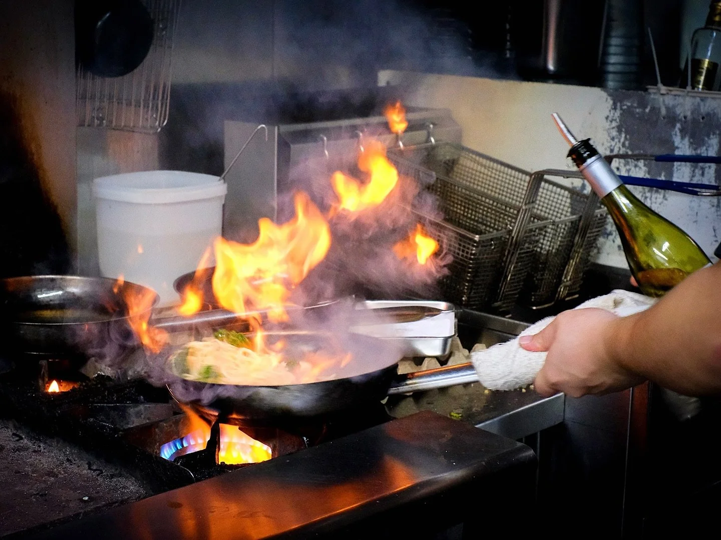 When there is fire, there is flavour 🍝