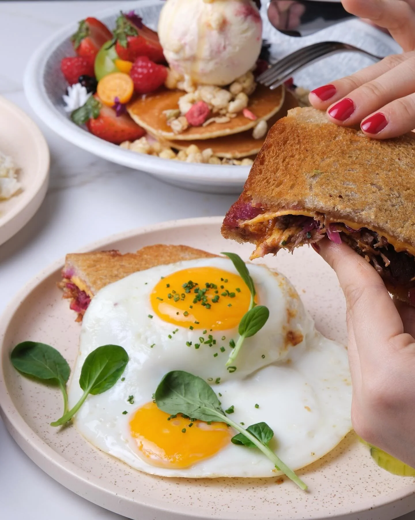 Come hungry, leave happy! Savour our crispy toasties, fluffy pancakes and more&hellip; 🤤