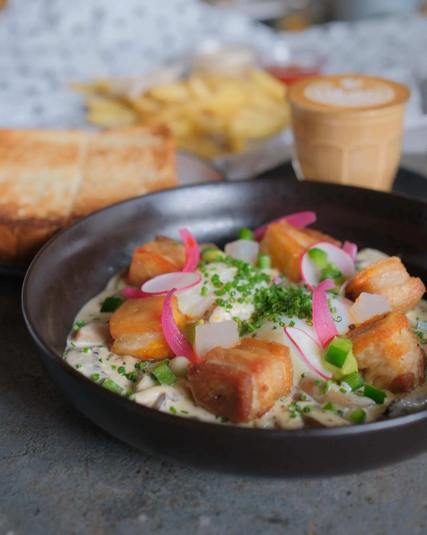 Up close and personal with our new dish on the menu!

📸: Soft Eggs in Creamy Mushrooms