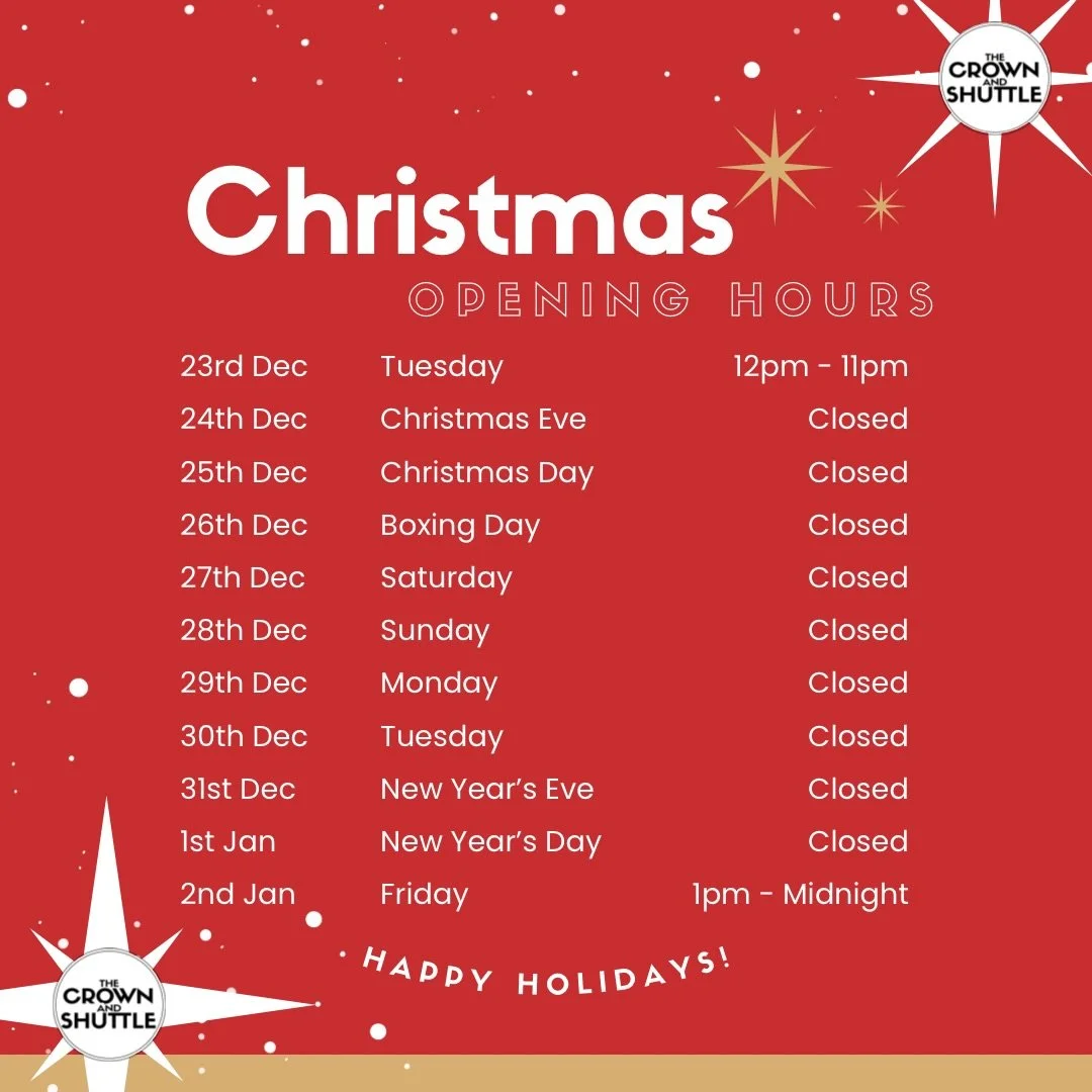 Holiday plans? Make us part of them! 🎄🎄
Here&rsquo;s our December opening hours so you can plan your festive
meetups with us 🎄

See you soon for some festive cheer! 
.
.
.
📍226 Shoreditch High Street E1 6PJ