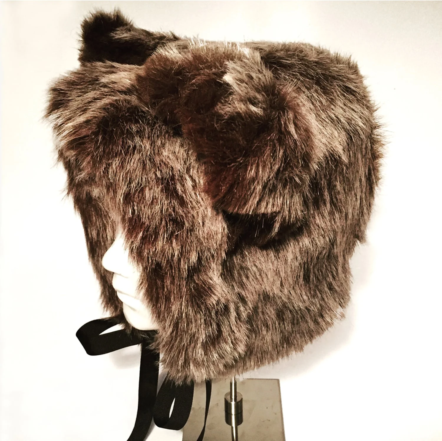 faux fur baby animal hat