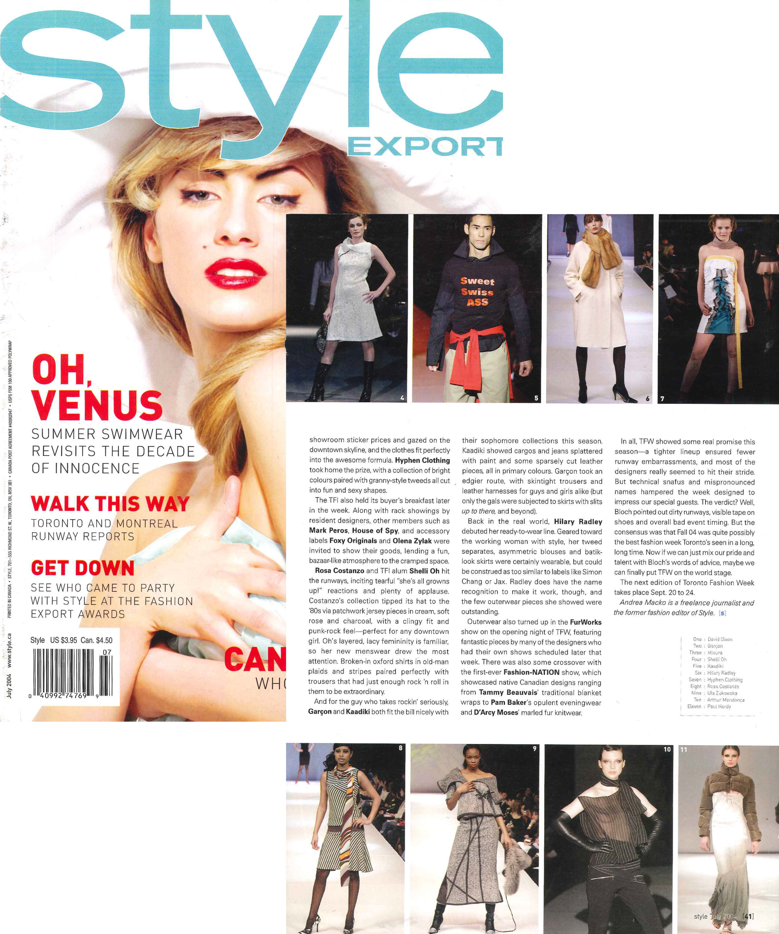 style magazine, july 2004