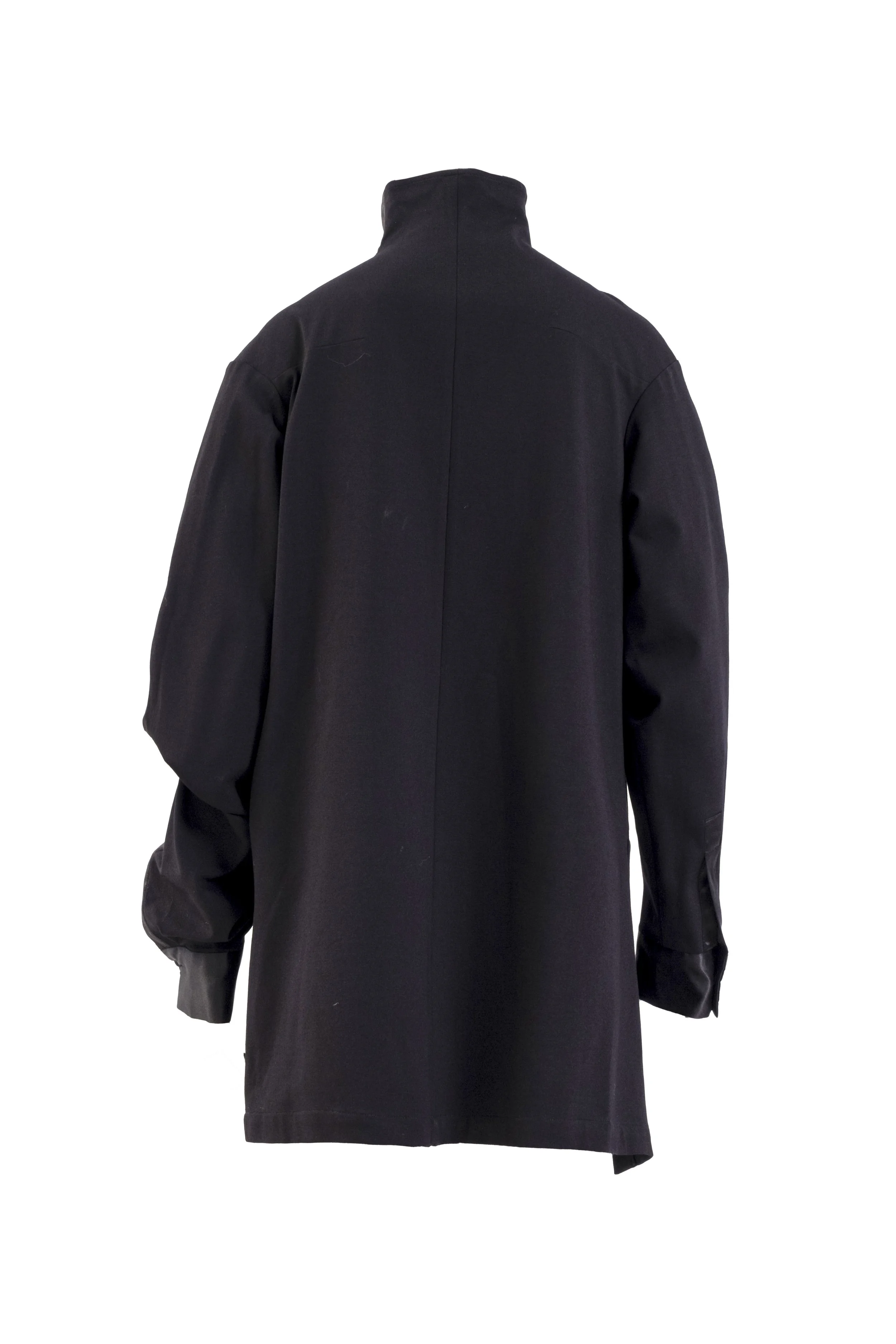 INF Deconstructed One-Sleeve Stand Collar Top  Black (5).jpg