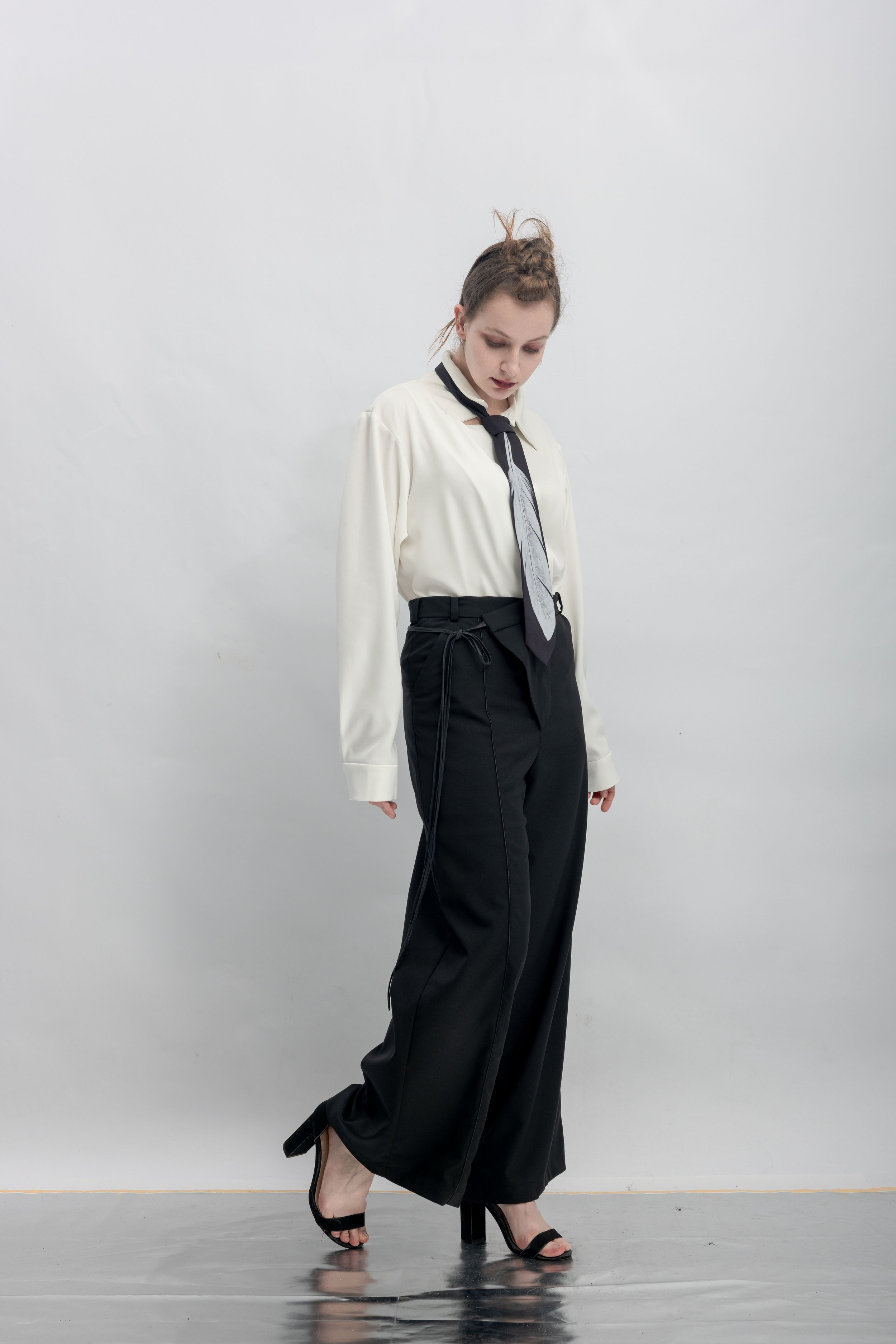 INF Asymmetric Flap Detail Wide Pants  Black (18).jpg