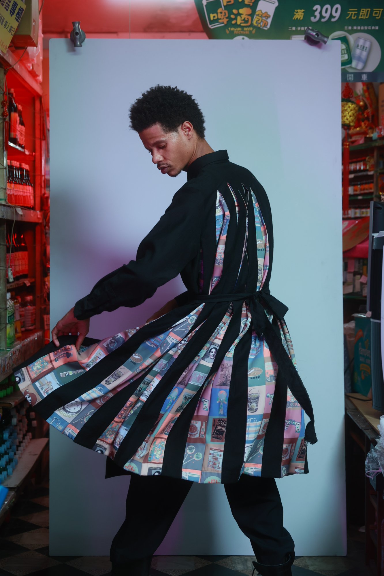 INF Pleated-Back Splicing Long Shirt (17).JPG