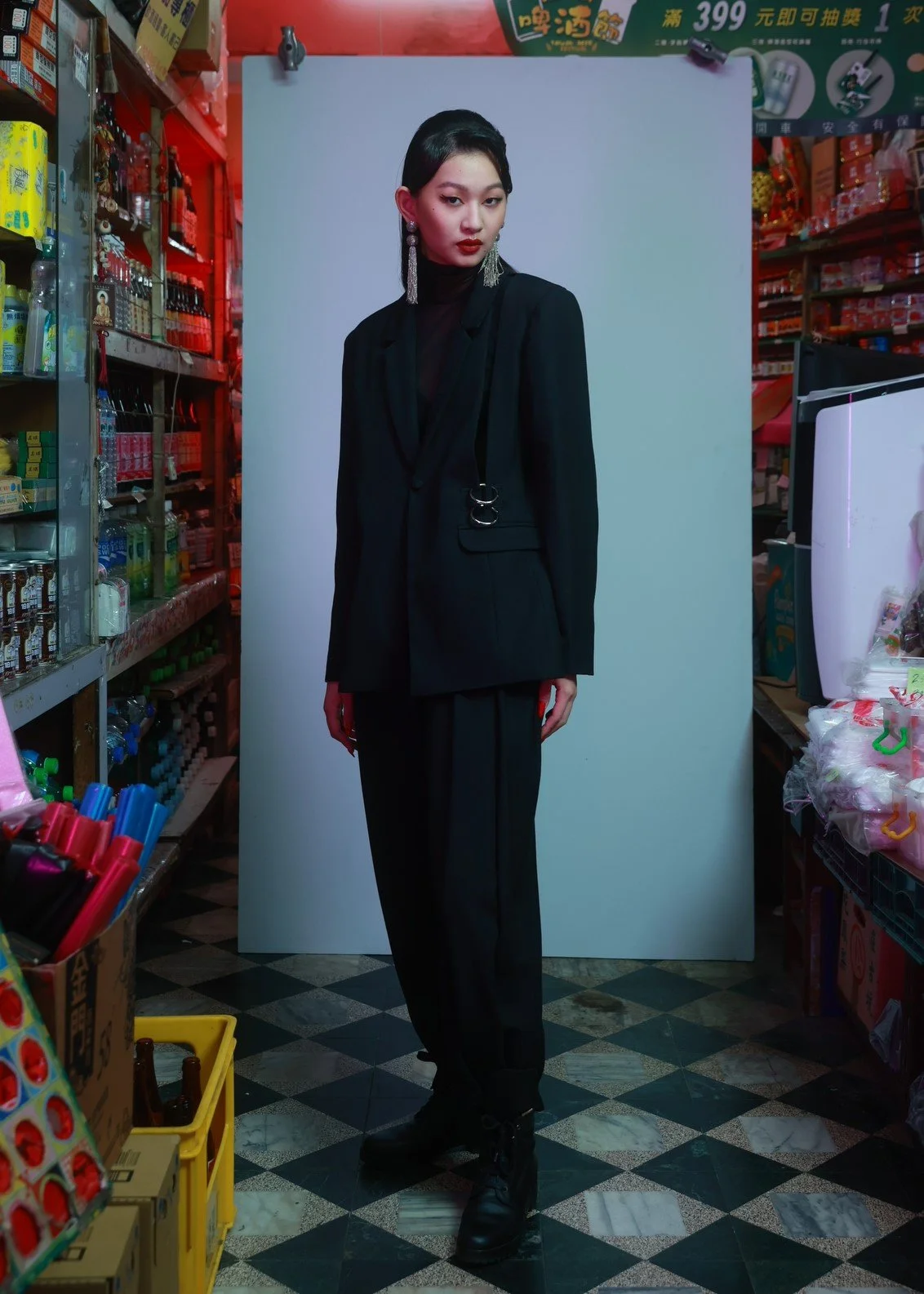 Deconstructed-Shoulder Grunge Style Suit  INF - Garment for the rebels,  sociopaths, kinkies. Madly tailored by an obsessive and compulsive designer