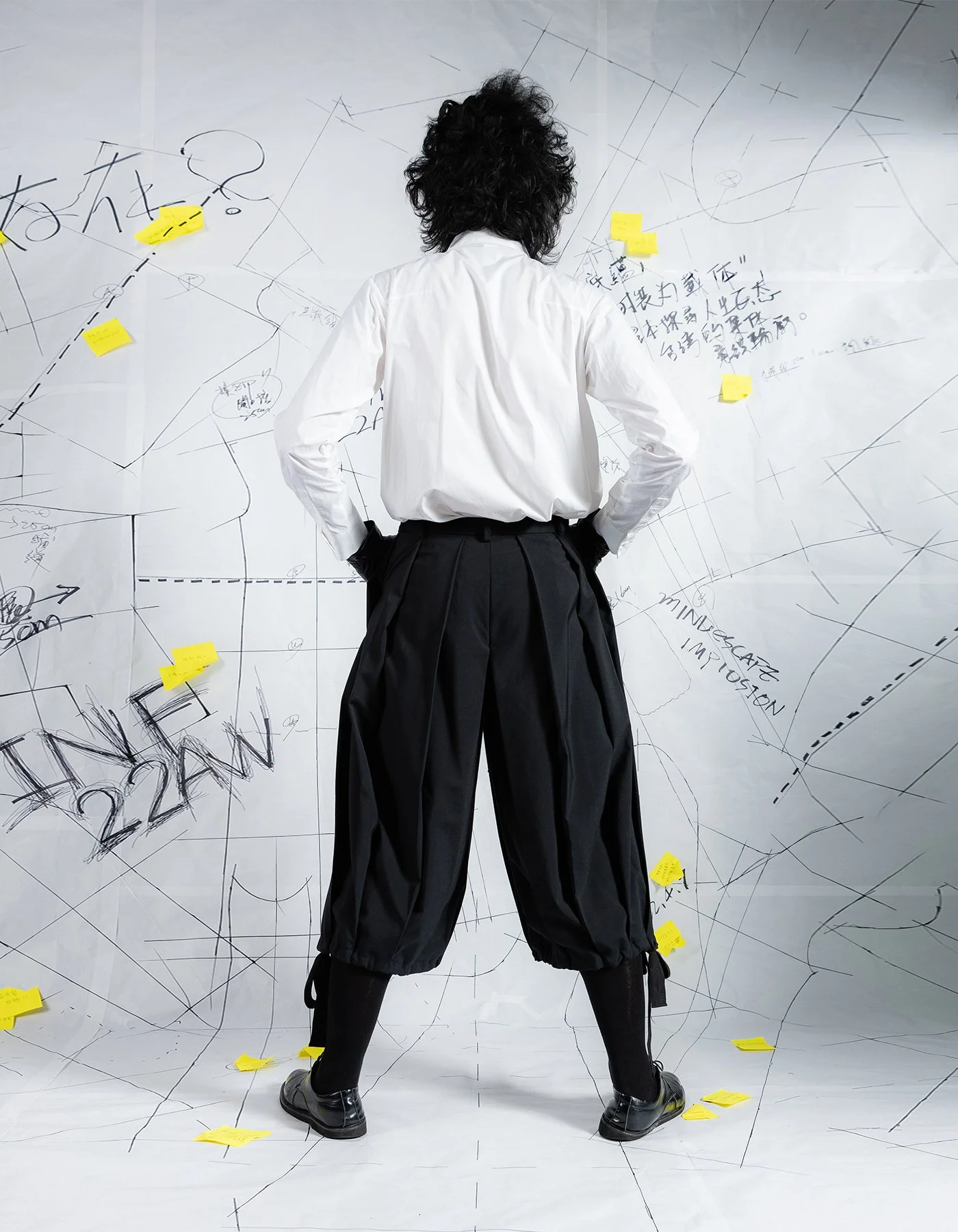 INF Deconstructed Pleated Wide-Leg Shorts — INF - Garment for the ...