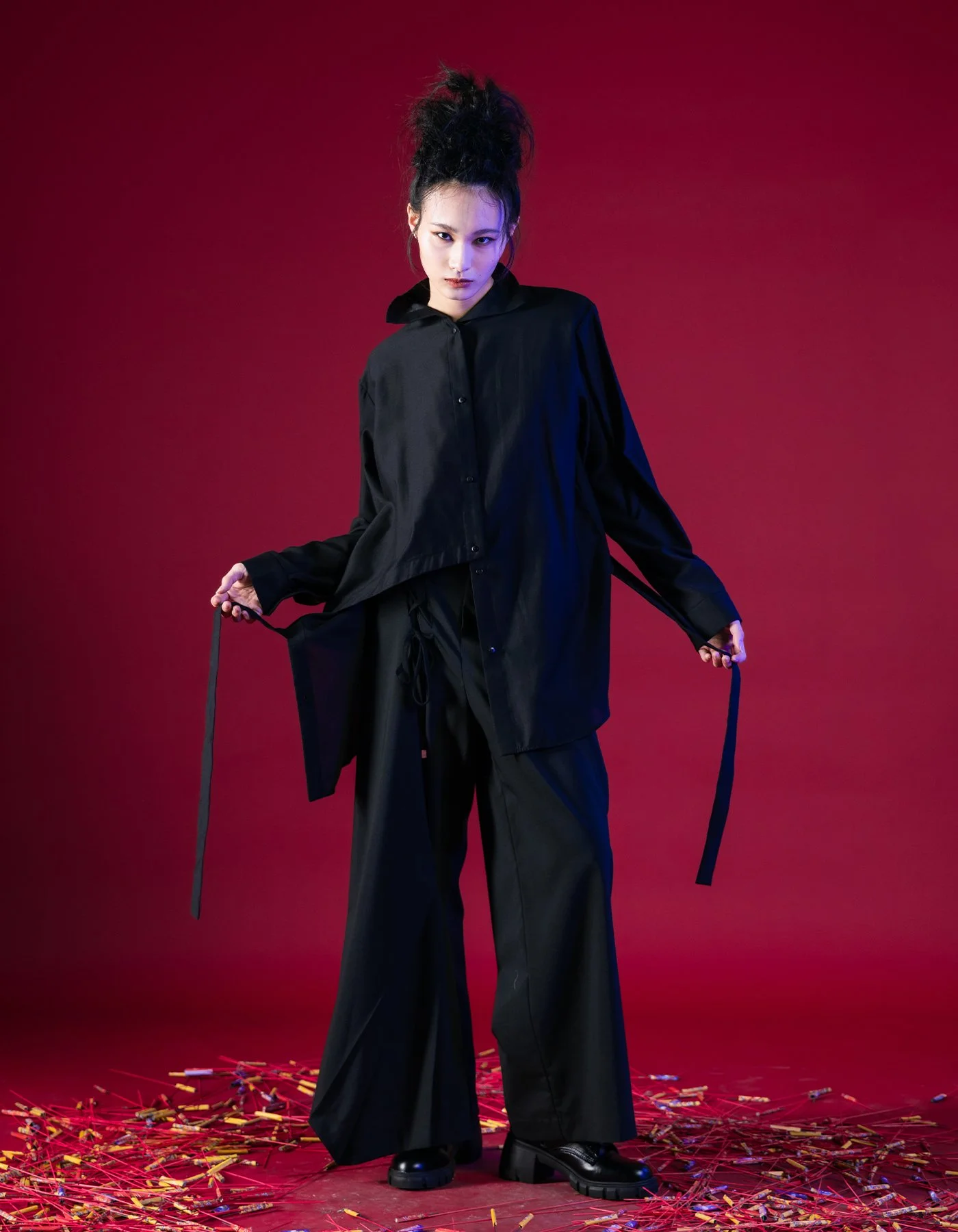 INF 23SS Unsymmetrical Stand-Collar Shirt — INF - Garment for the 