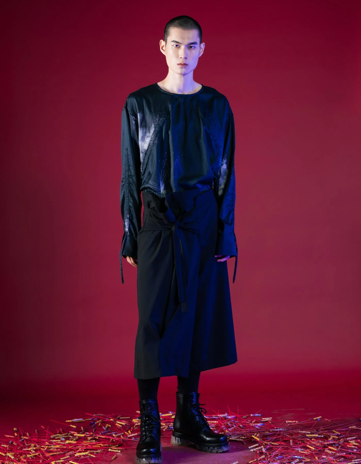 INF Asymmetry Tie-Up Hakama Style Pants — INF - Garment for the 