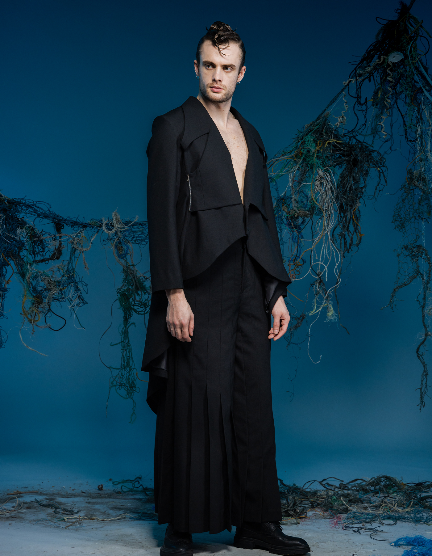 INF Deconstruction of Tailcoat Long Suit Jacket  INF - Garment for the  rebels, sociopaths, kinkies. Madly tailored by an obsessive and compulsive  designer
