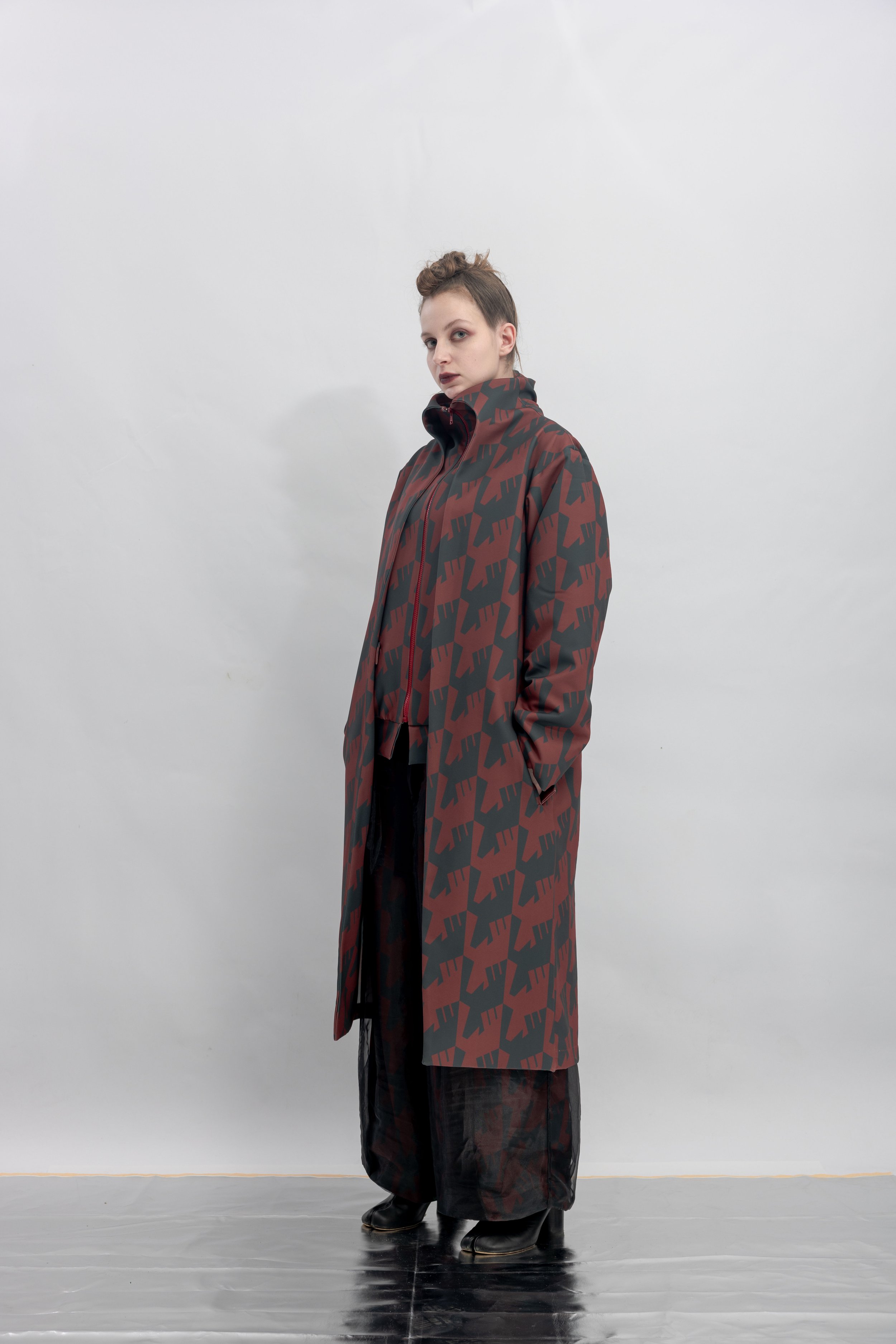 INF Layered Illusion Printed Long Padded Jacket  Blazing Red (8).jpg