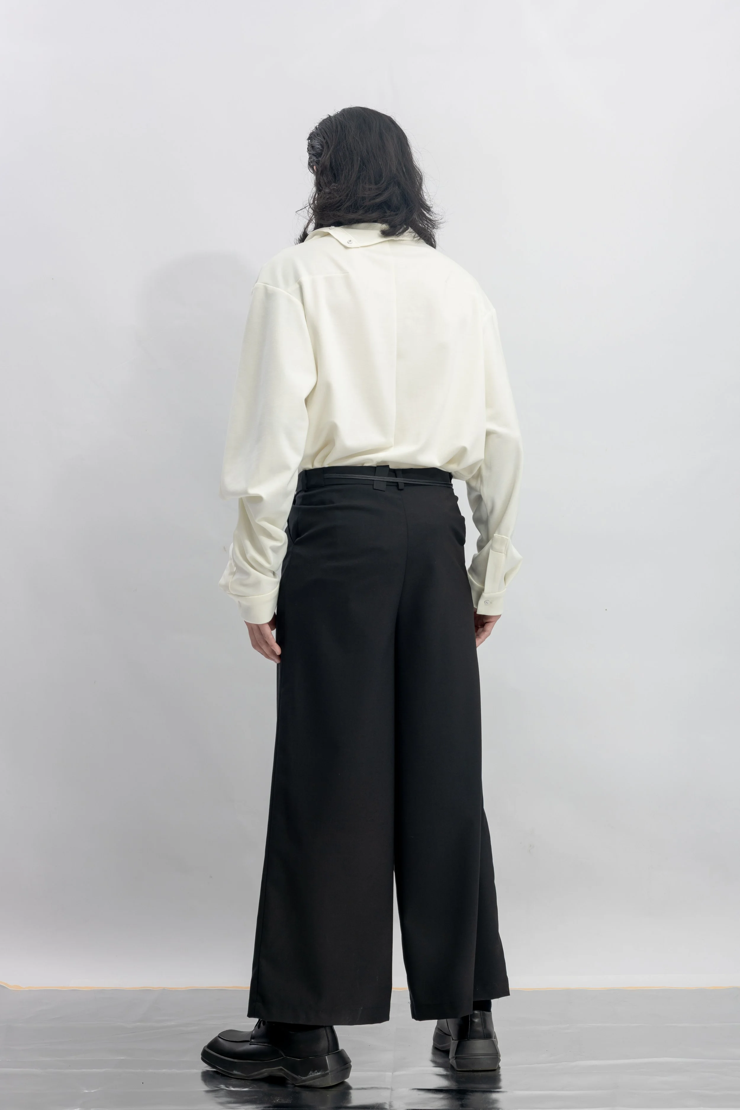 INF Asymmetric Flap Detail Wide Pants  Black (10).jpg