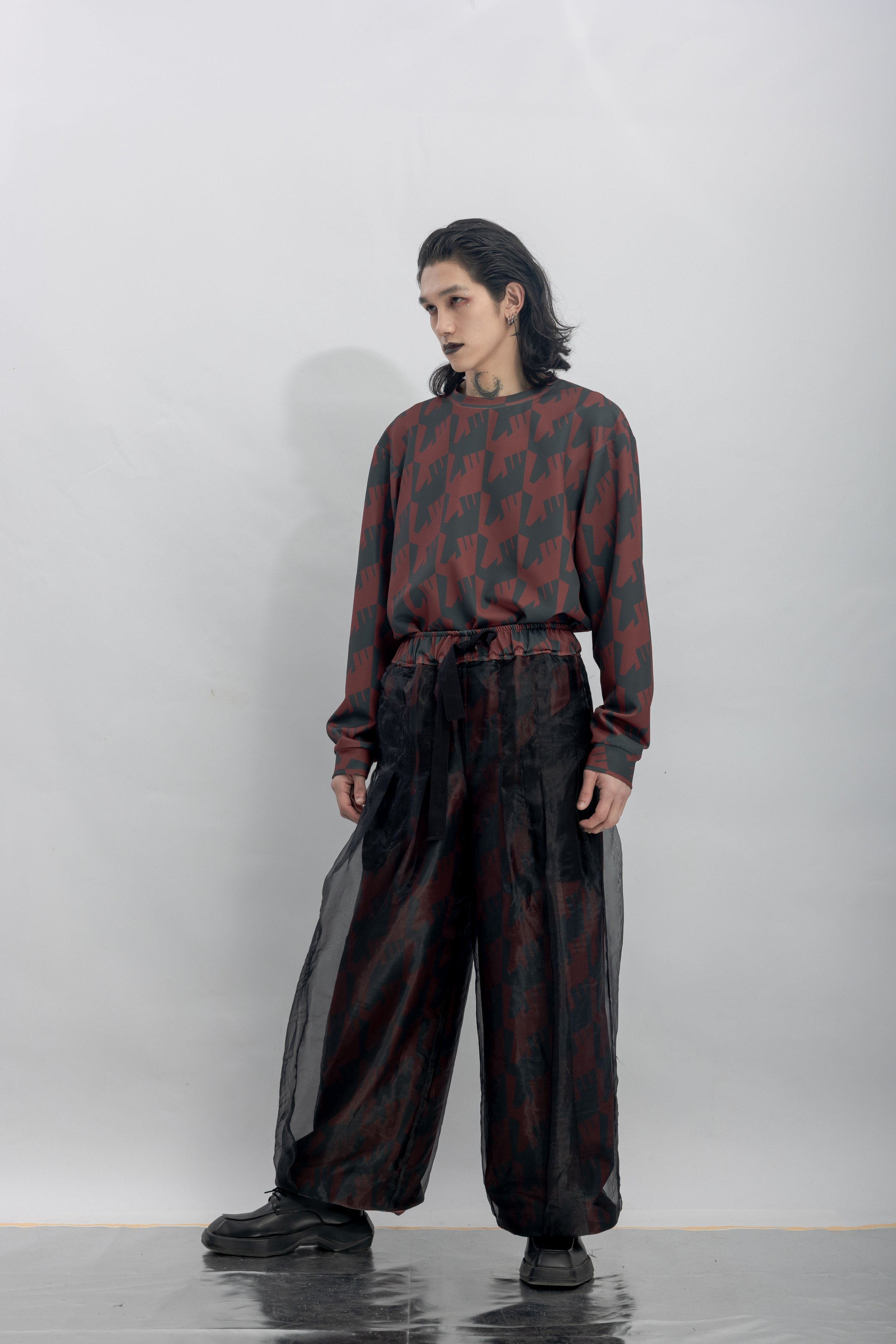 INF Double-Layer Chiffon Printed Straight Wide Pants  Blazing Red (16).jpg