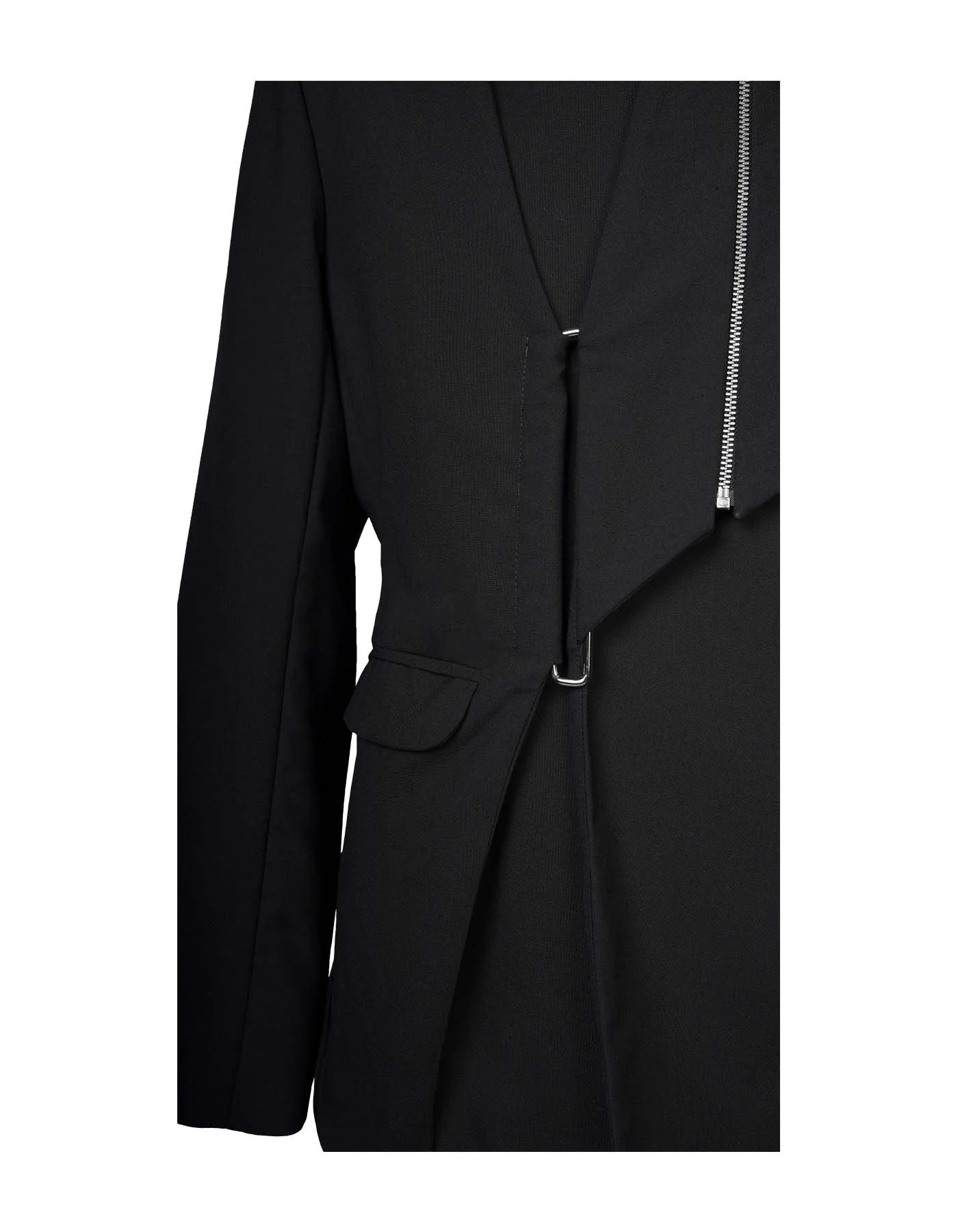 INF Deconstructed Rider Style Jacket With Metal Ring — INF - Garment ...