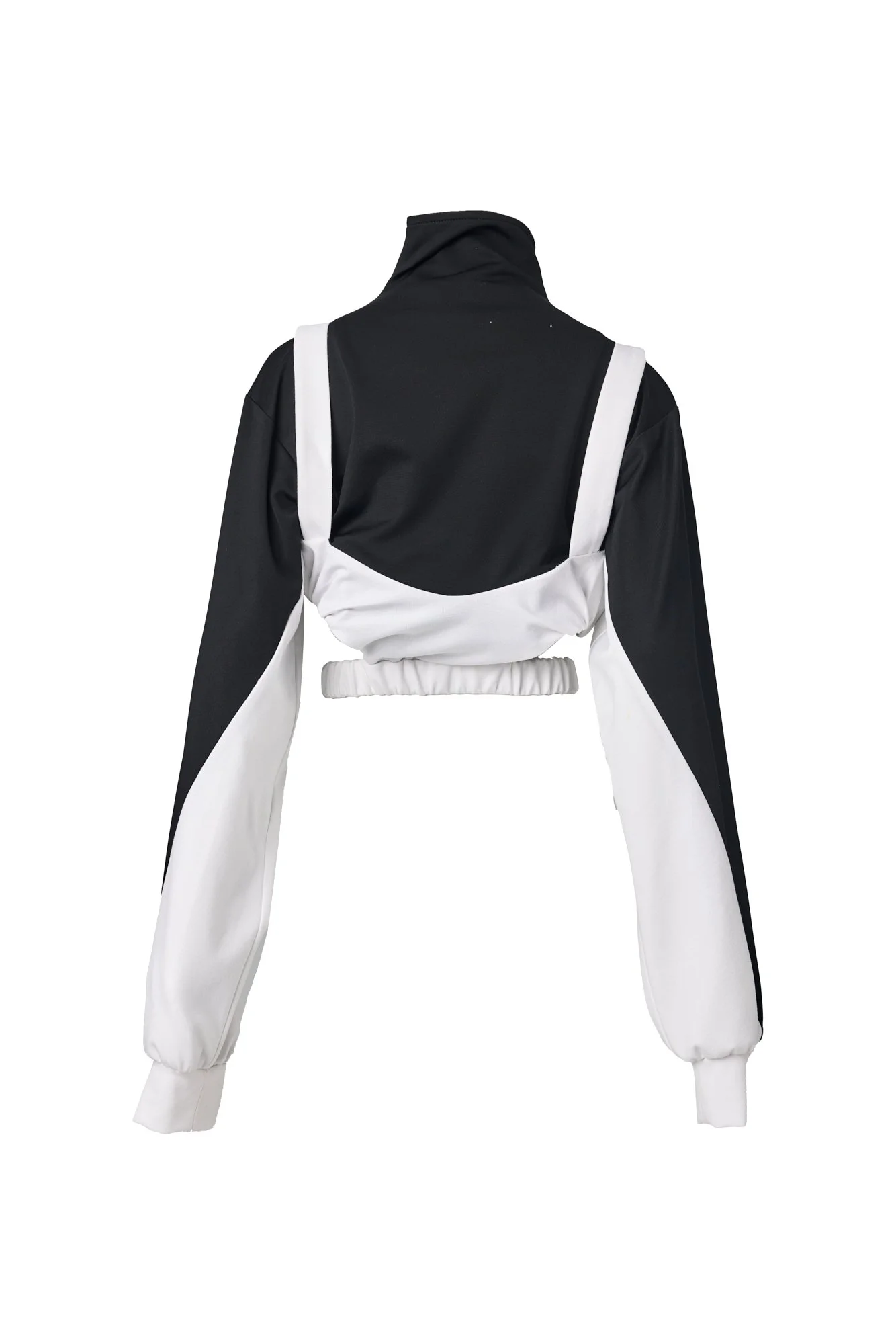INFDARK Cropped Cut-Out Jacket  Black-White (12).jpg