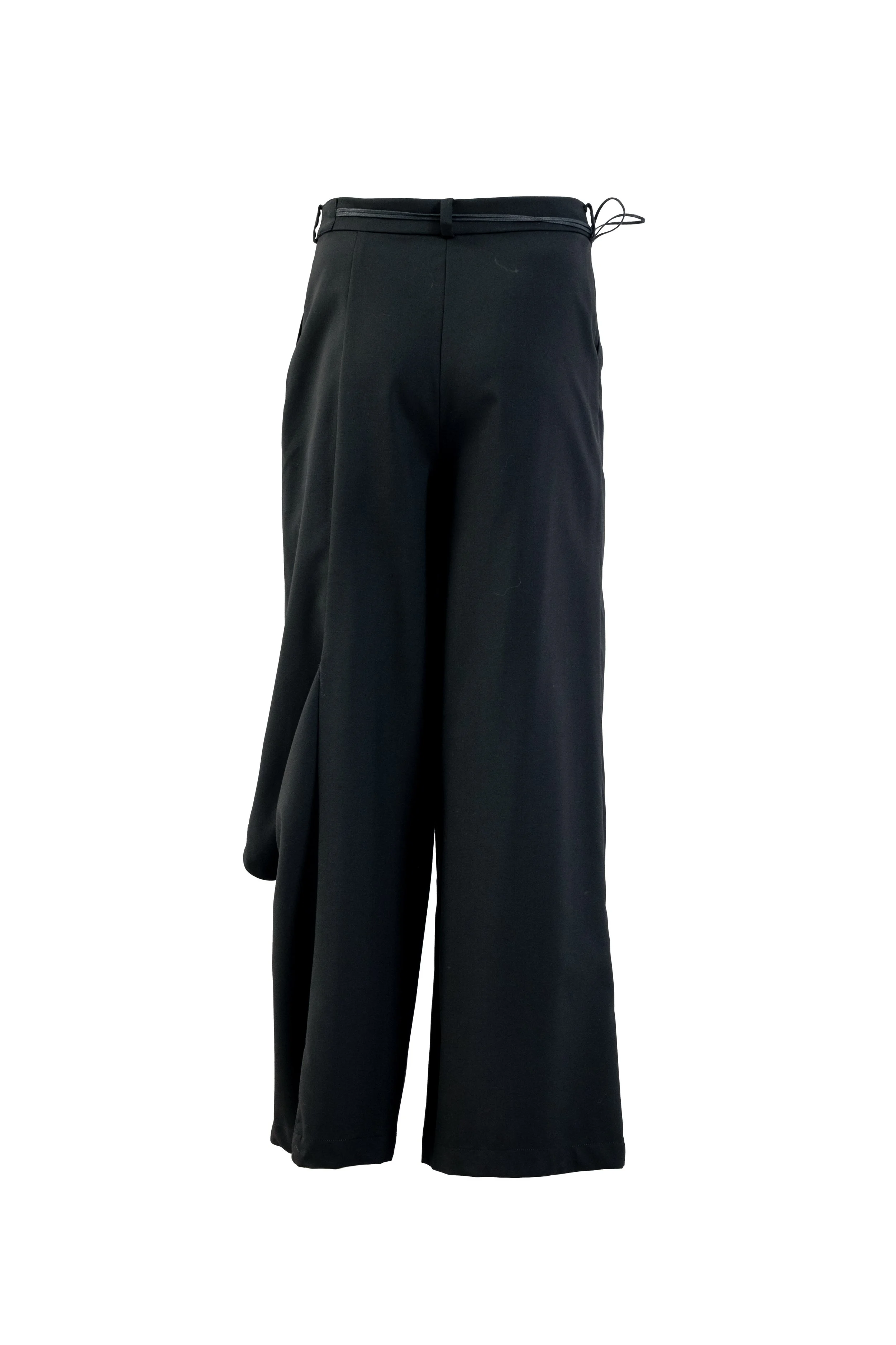 INF Asymmetric Single-Leg Slit Tie Wide Pants  Black (4).jpg