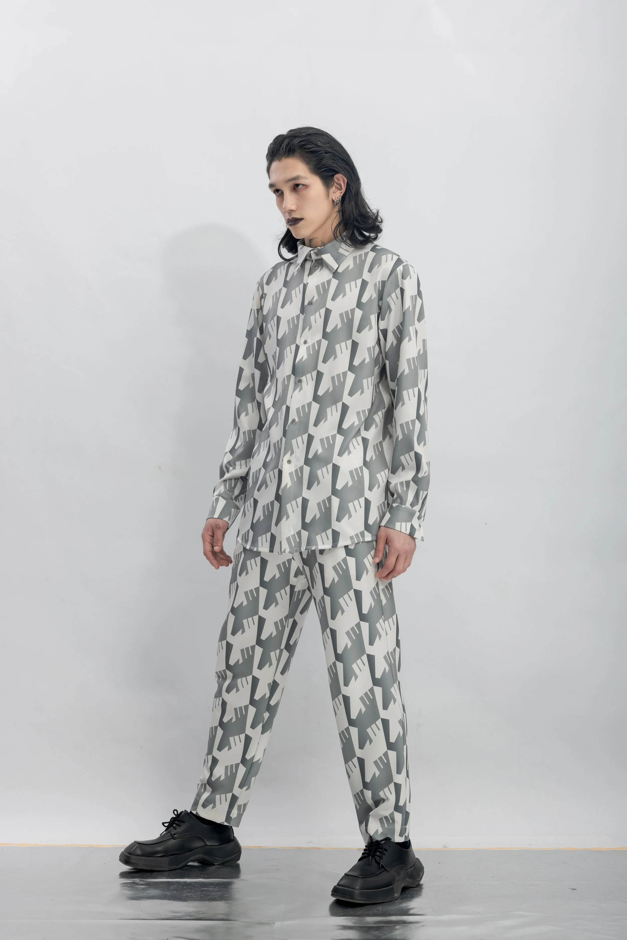 INF Raven Houndstooth Print Shirt  Silent Gray (6).jpg