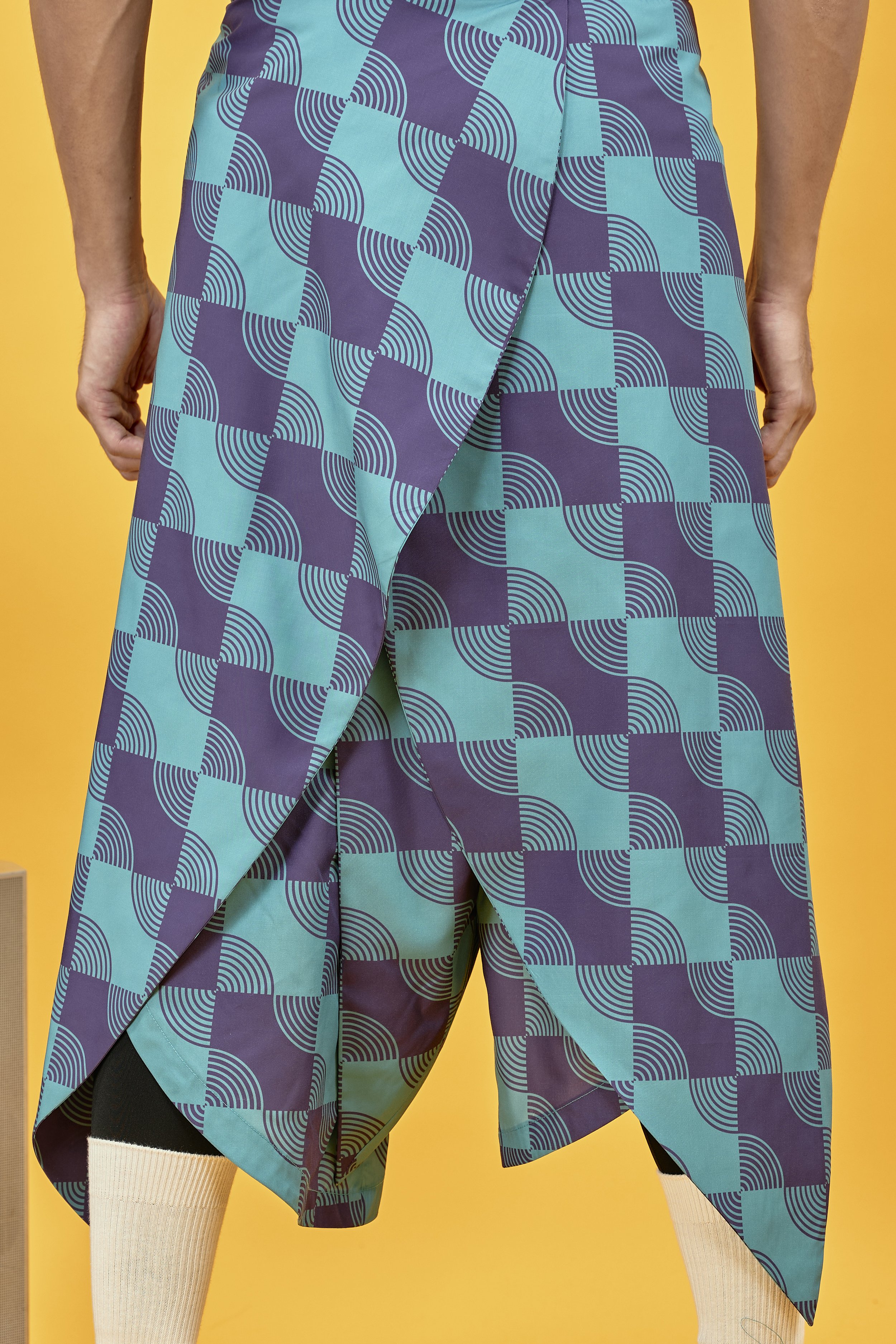 INFDARK Asymmetric Printed Wide Shorts  Blue-Purple (18).jpg