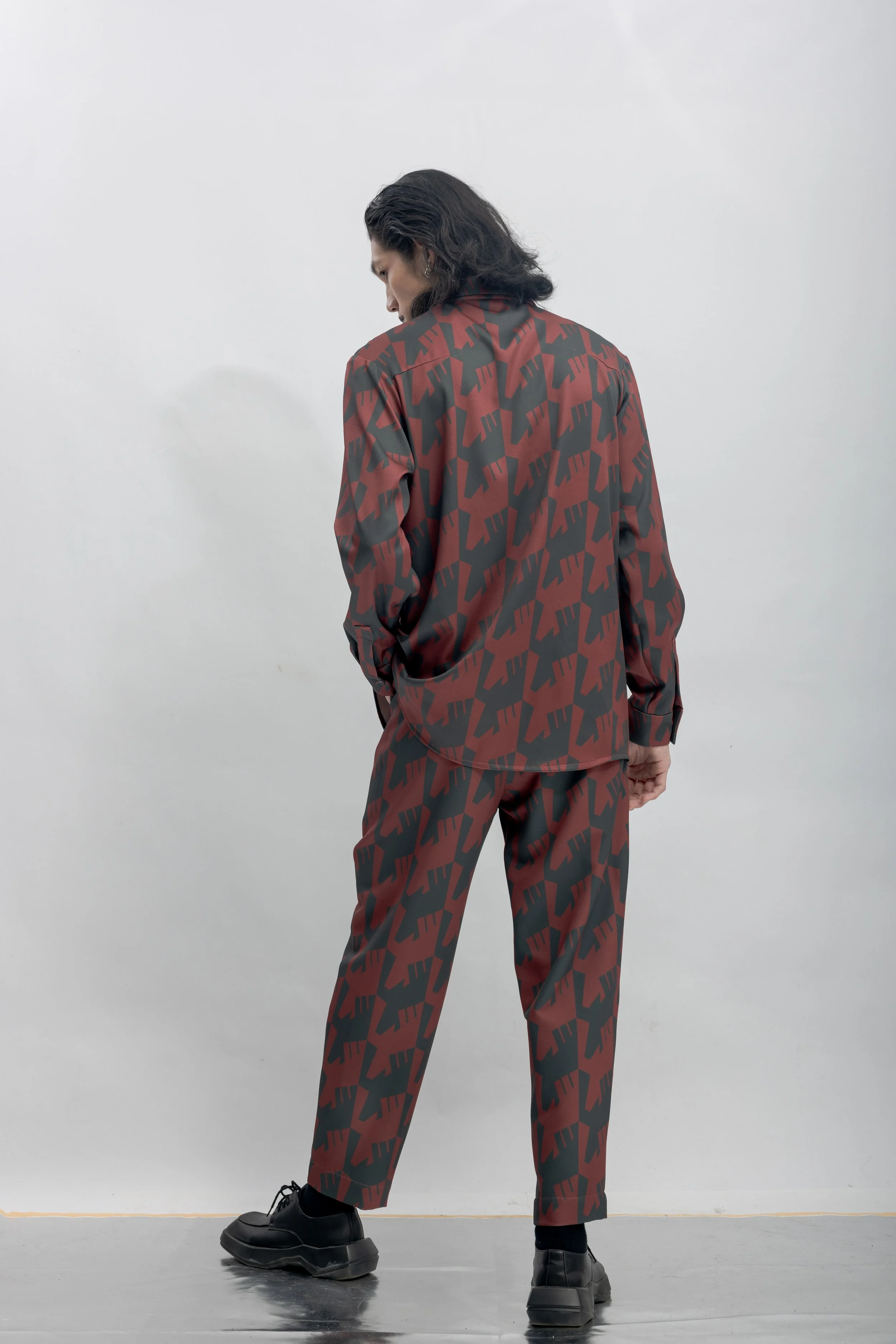 INF  Raven Houndstooth Print Shirt  Blazing Red (17).jpg