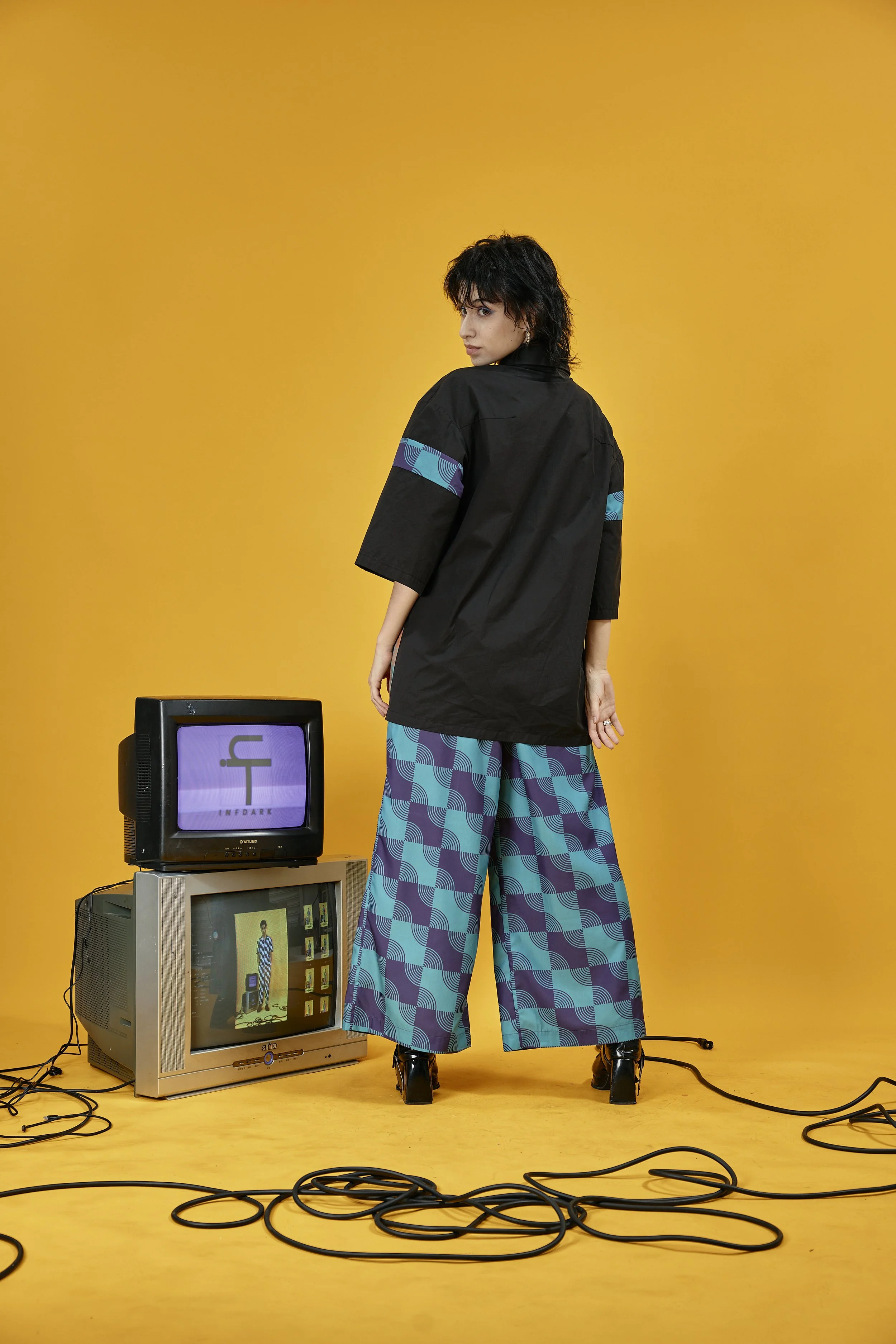INFDARK Geometric Patchwork Short Sleeve Shirt (10).jpg