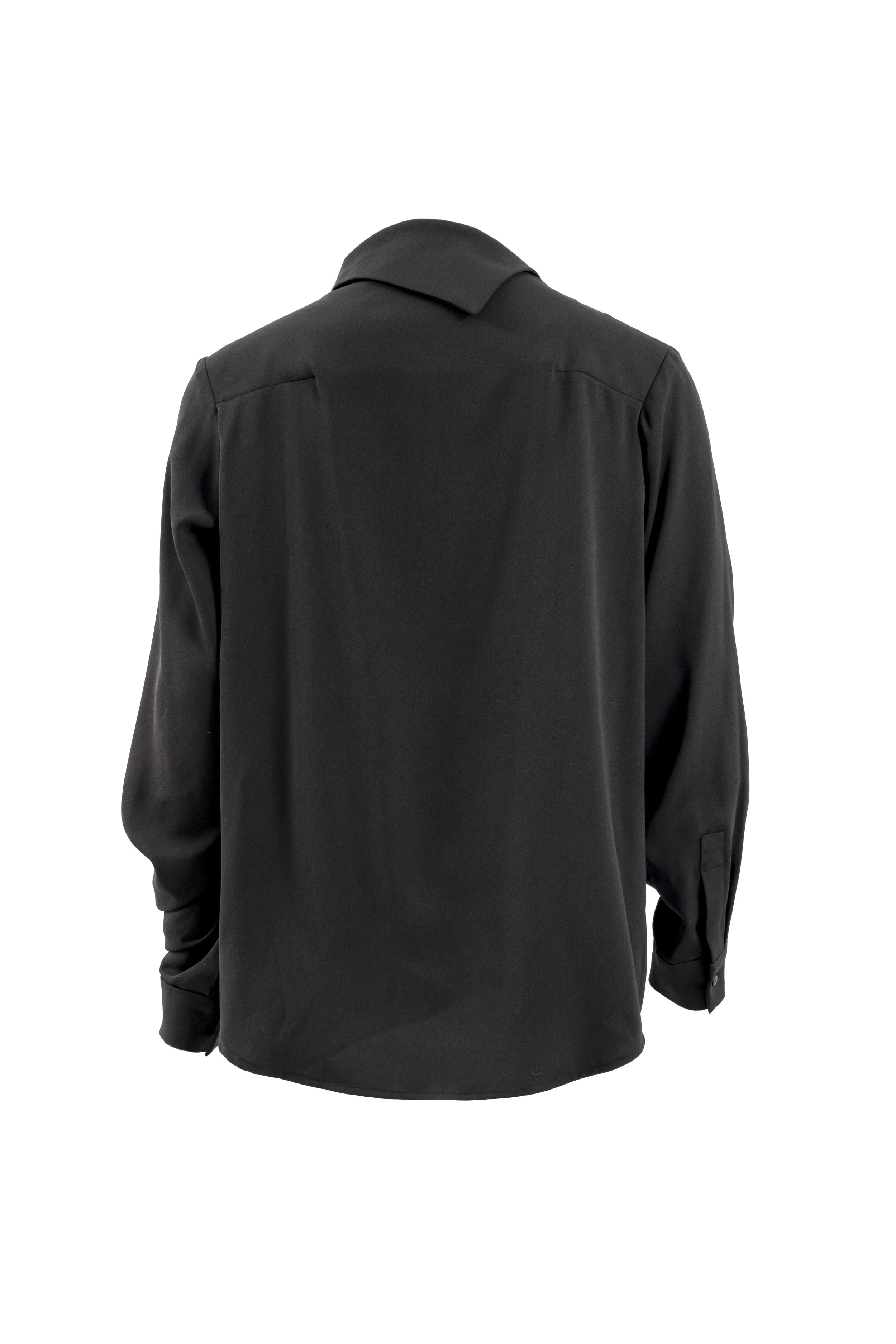 INF Deconstructed Placket with Integrated Sleeve Shirt  Black (4).jpg