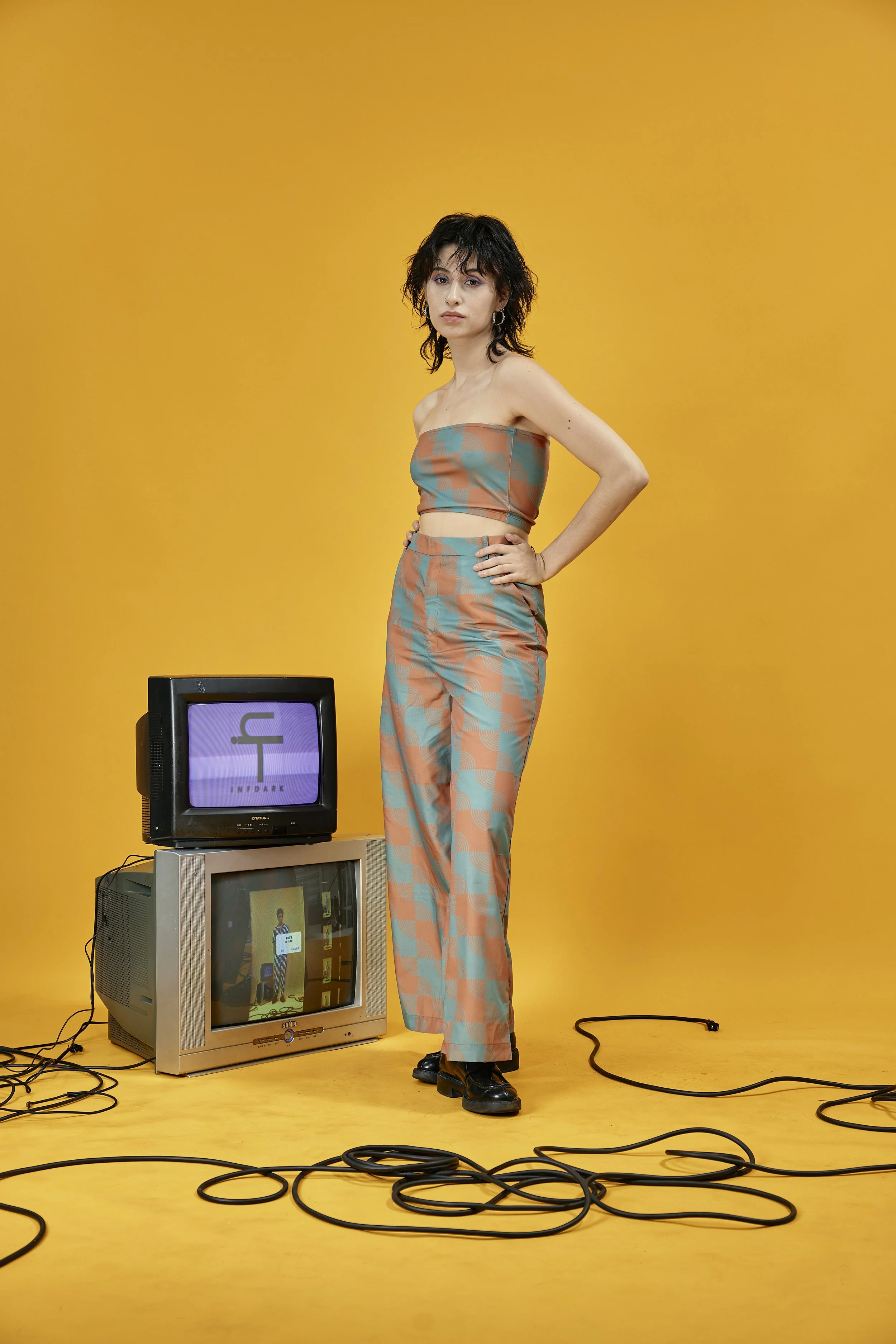 INFDARK Straight-Leg Printed Wide Pants  Orange-Green (10).jpg