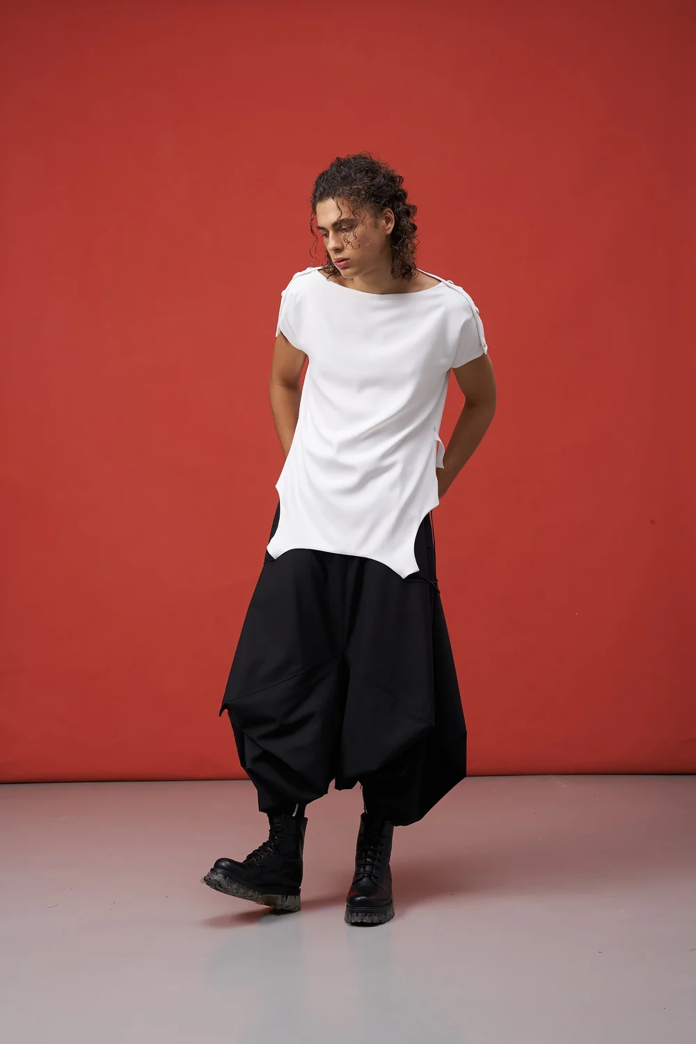 Inf Reversible Short Sleeve T-Shirt (Convertible Backless Dress) Inf - Garment for The Rebels, Sociopaths, Kinkies. Madly Tailored by An Obsessive Inf Reversible Short Sleeve T-Shirt (Convertible Backless Dress) Inf - Garment for The Rebels, Sociopaths, Kinkies. Madly Tailored by An Obsessive