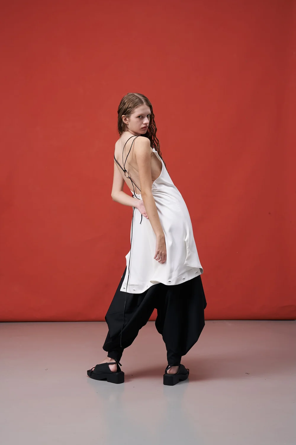 backless t shirt dress INF Reversible Short Sleeve T-shirt (Convertible Backless Dress) — INF