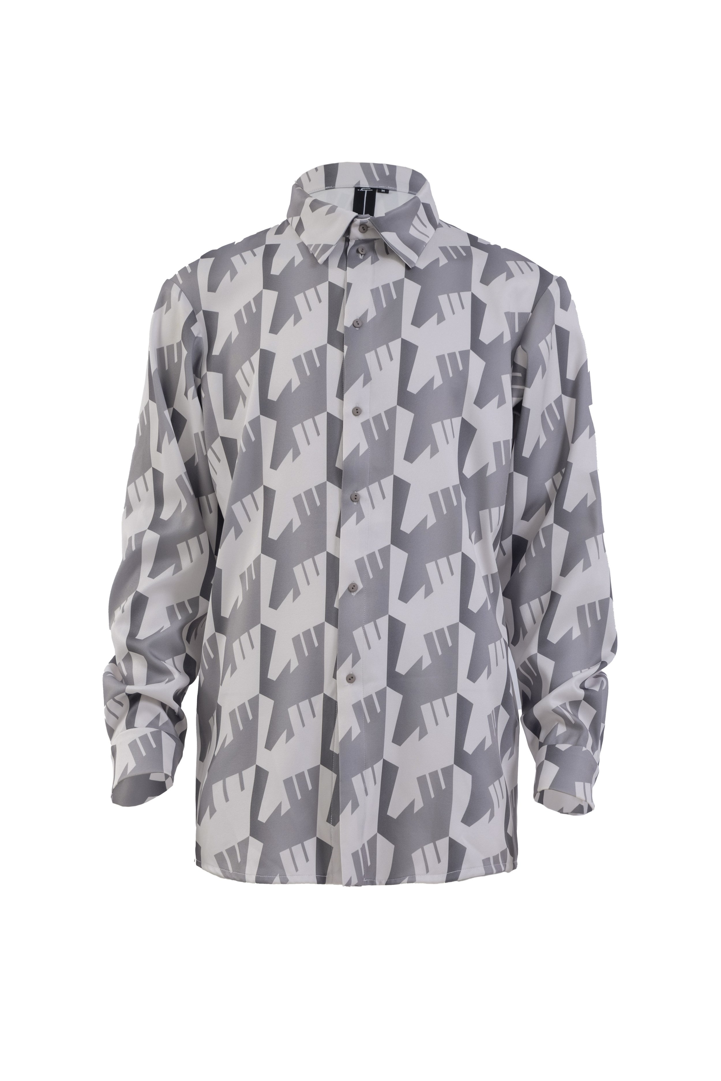 INF Raven Houndstooth Print Shirt  Silent Gray (2).jpg