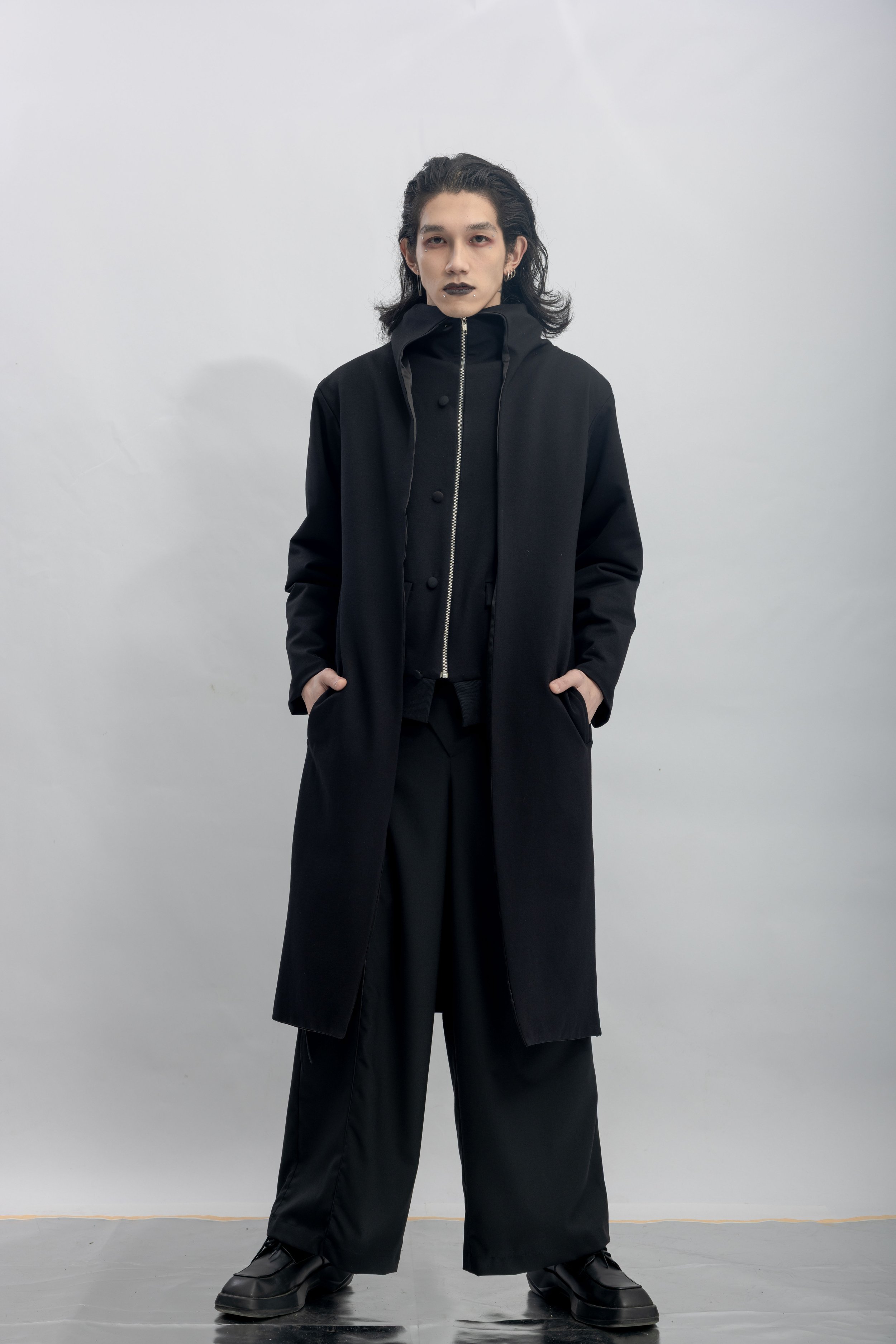 Layered Illusion Long Padded Jacket  Black (14).jpg