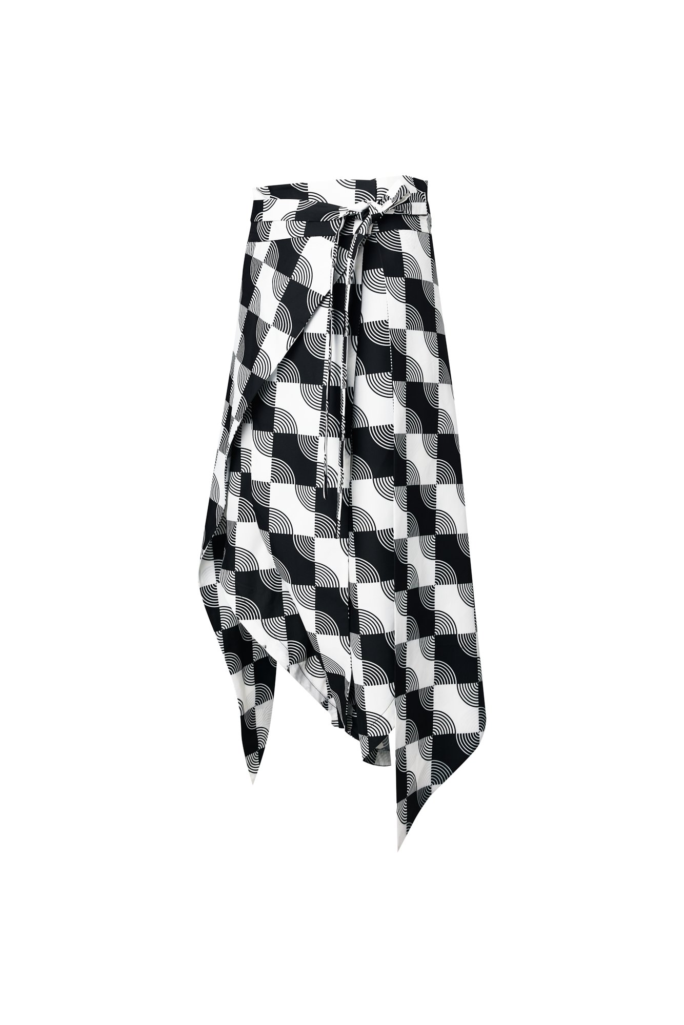 INFDARK Asymmetric Printed Wide Shorts  Black-White (18).jpg