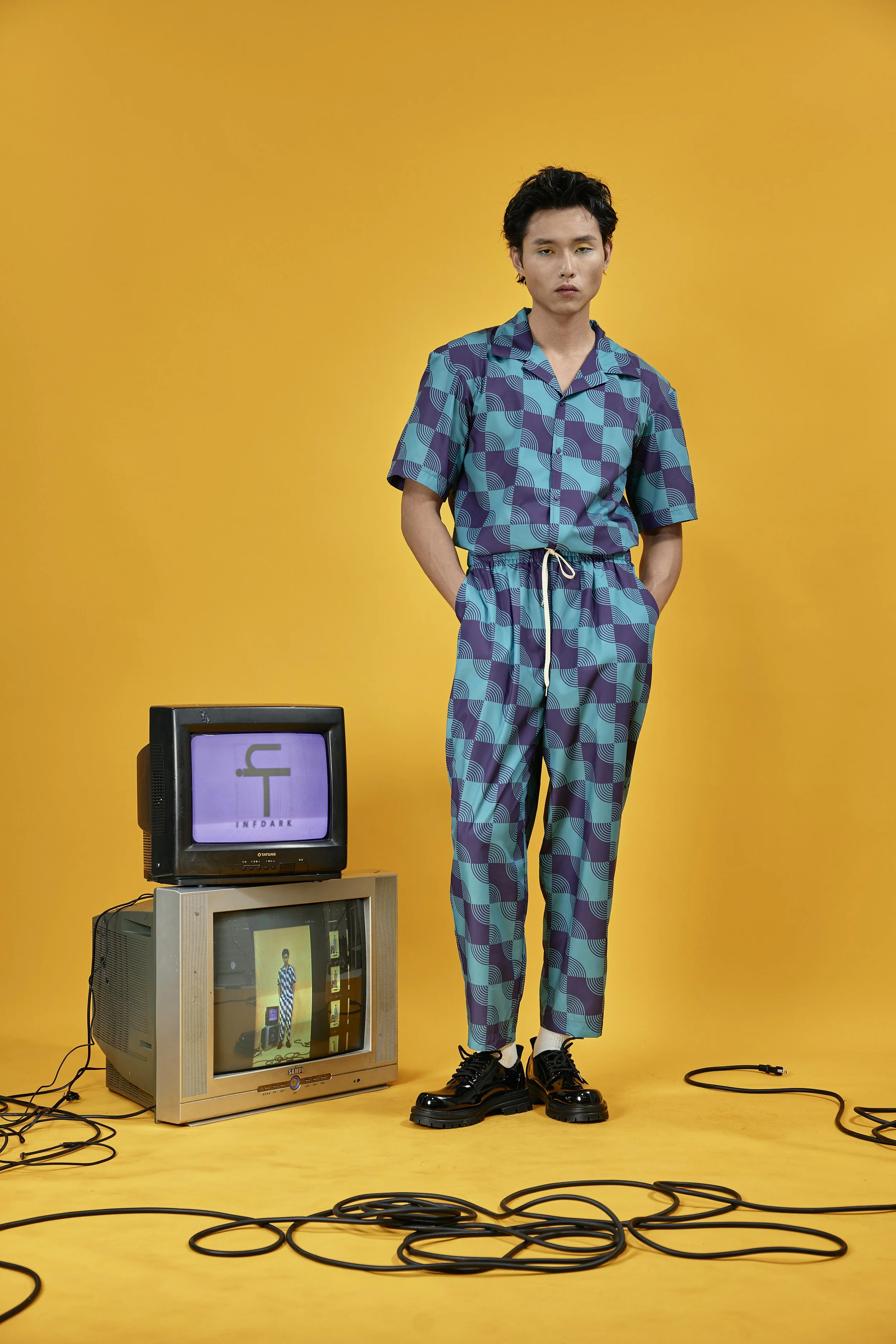 INFDARK Retro Printed Grandpa Pants  Blue-Purple (2).jpg