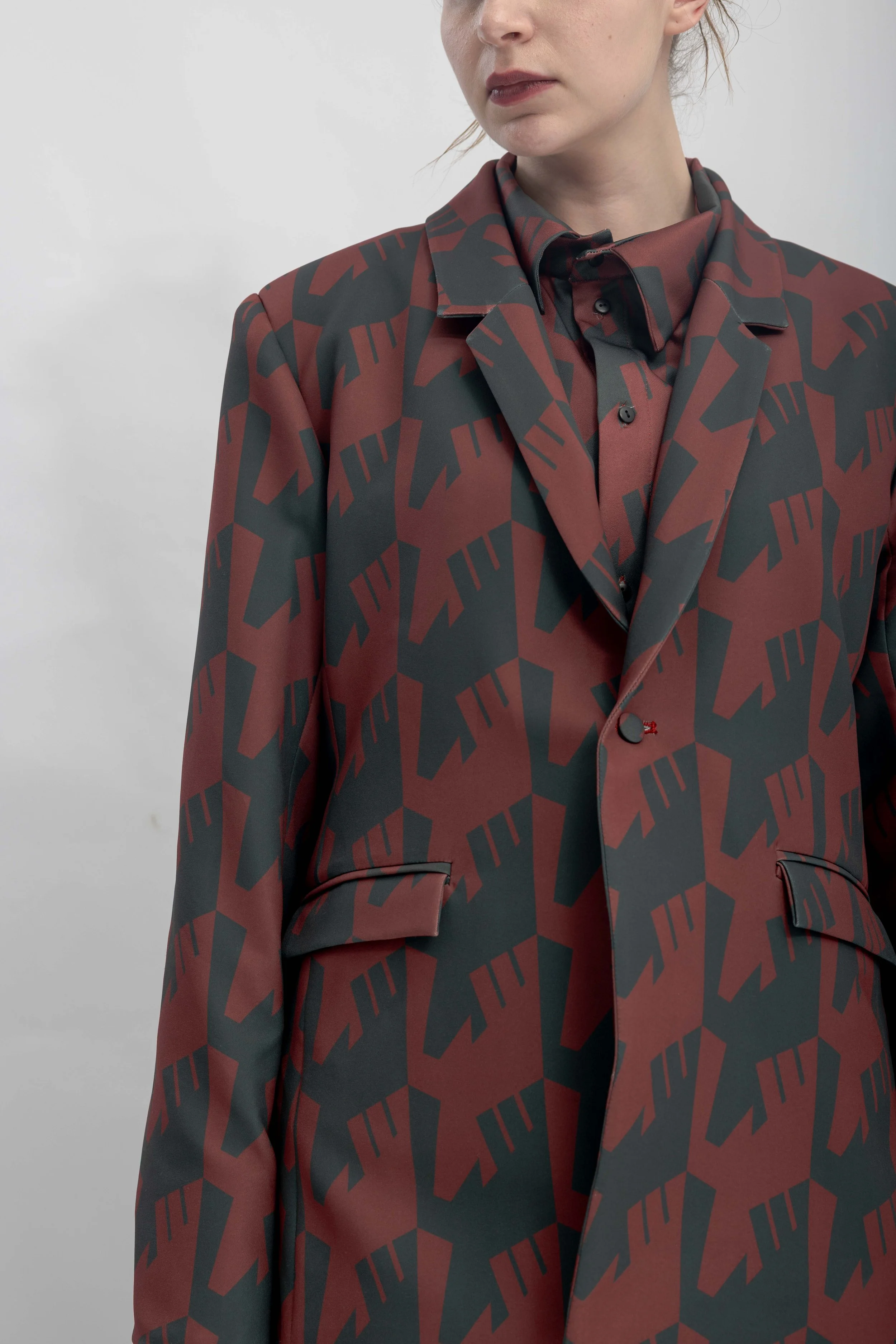 INF Raven Houndstooth Print Blazer  Blazing Red (7).jpg