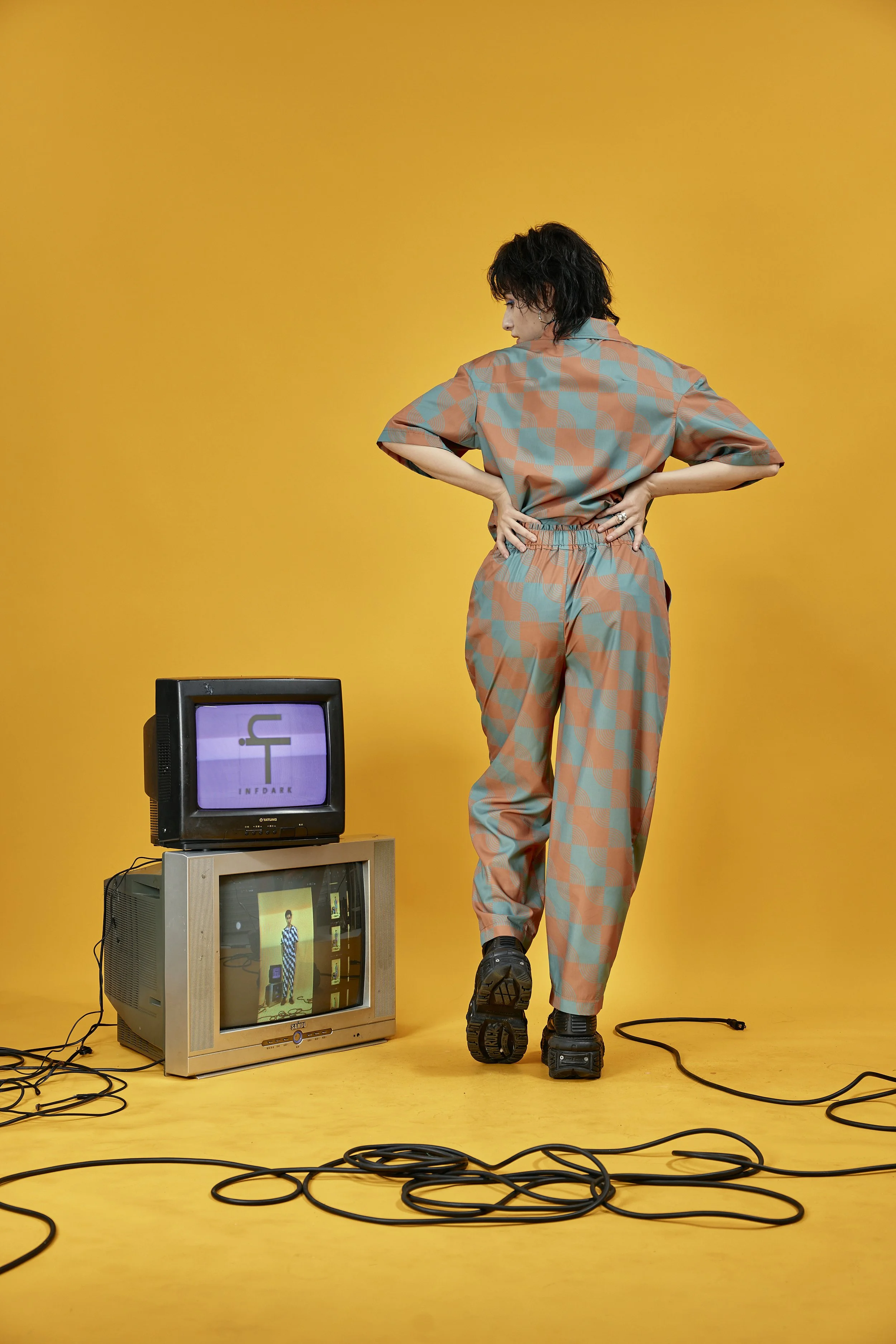 INFDARK Retro Printed Grandpa Pants  Orange-Green (13).jpg