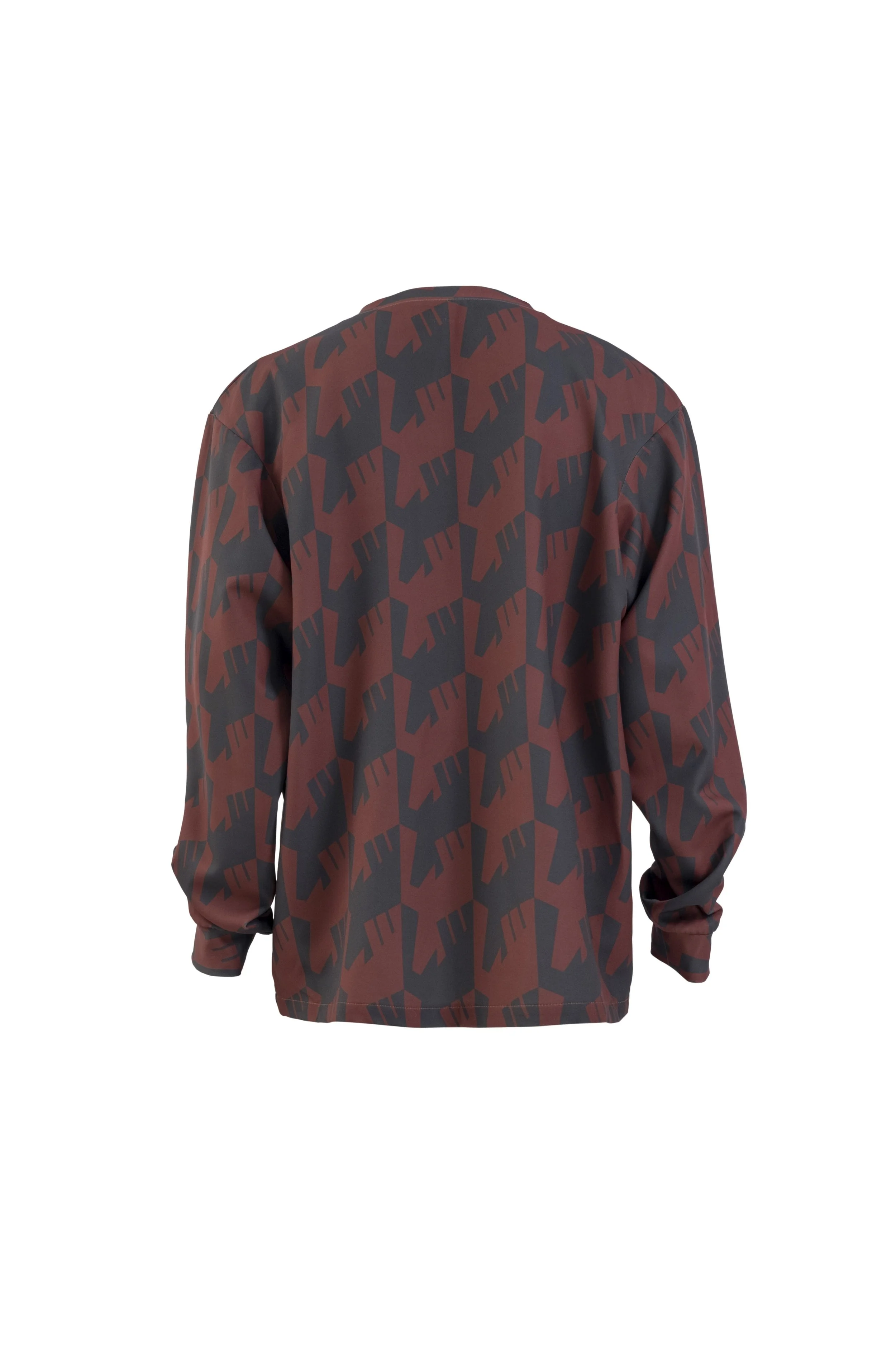 INF Raven Houndstooth Print Sweatshirt  Blazing Red (4).jpg