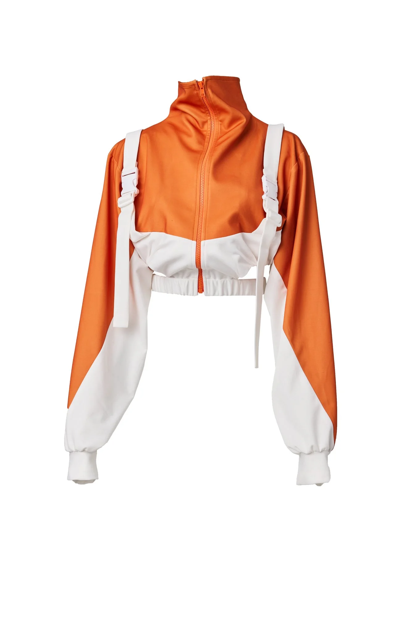 INFDARK Cropped Cut-Out Jacket  Orange-White (12).jpg