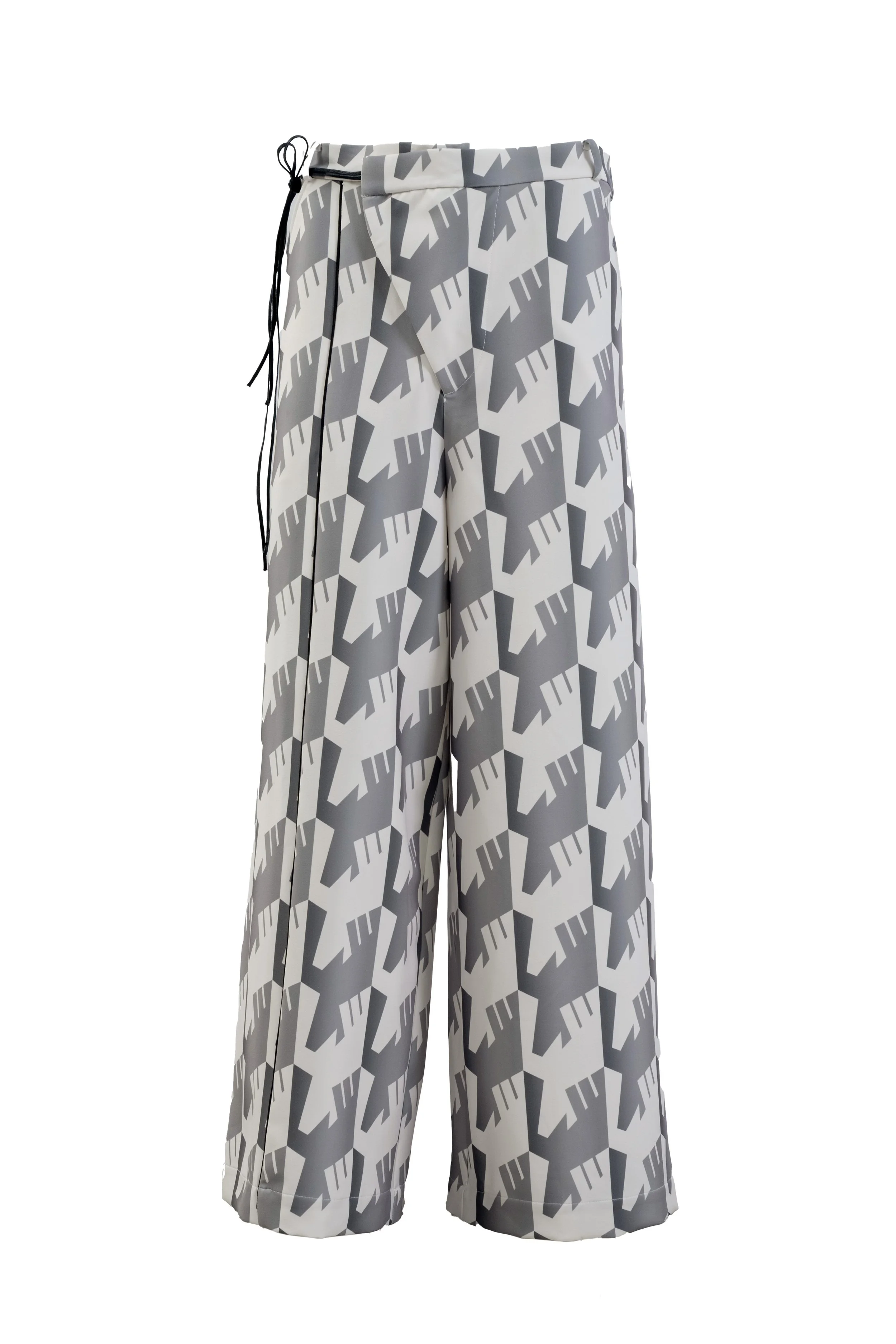 INF Asymmetric Flap Detail Printed Wide Pants  Silent Gray (2).jpg