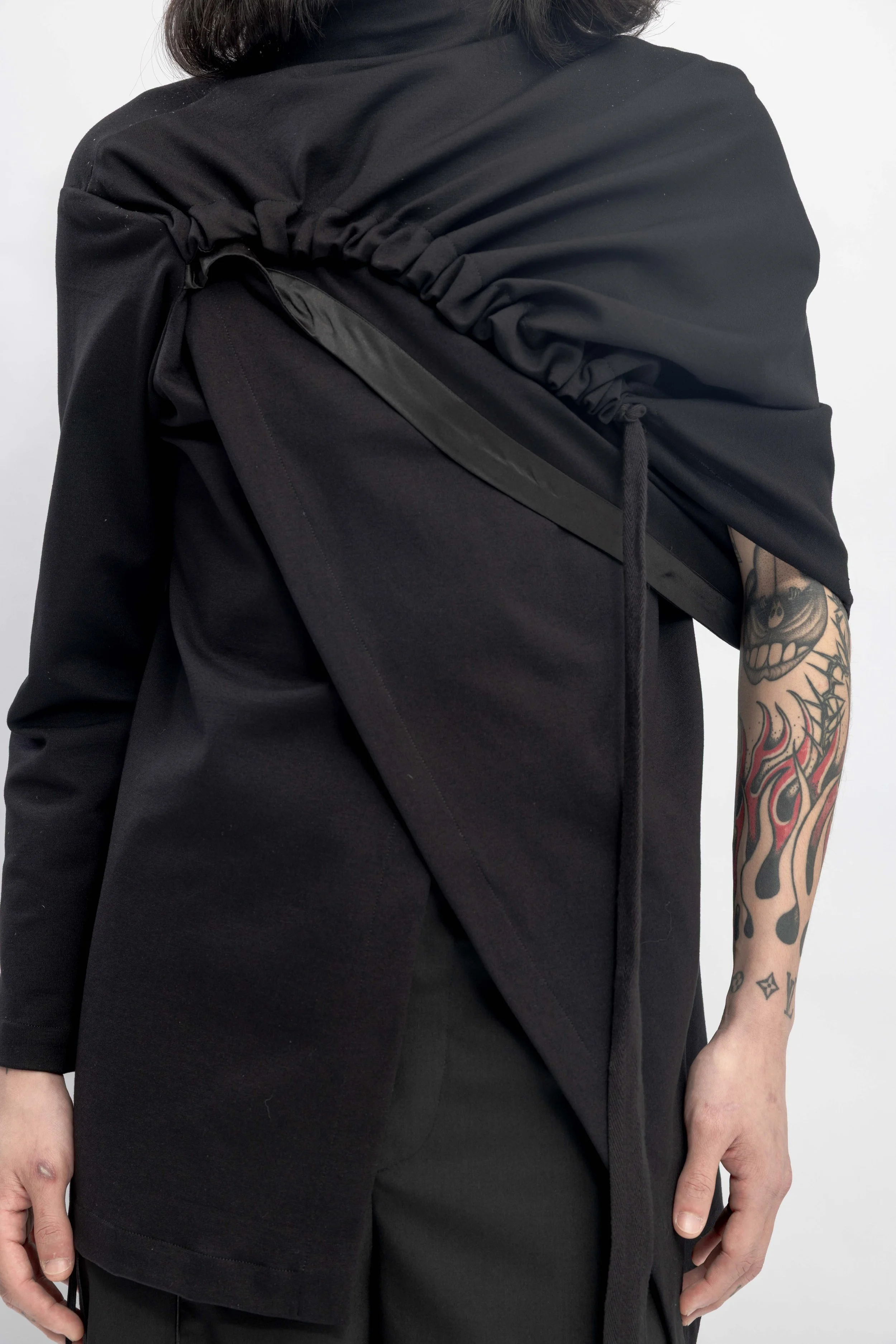 INF Reconstructed Sleeve and Chest Panel Ruched Top — INF - Garment for ...