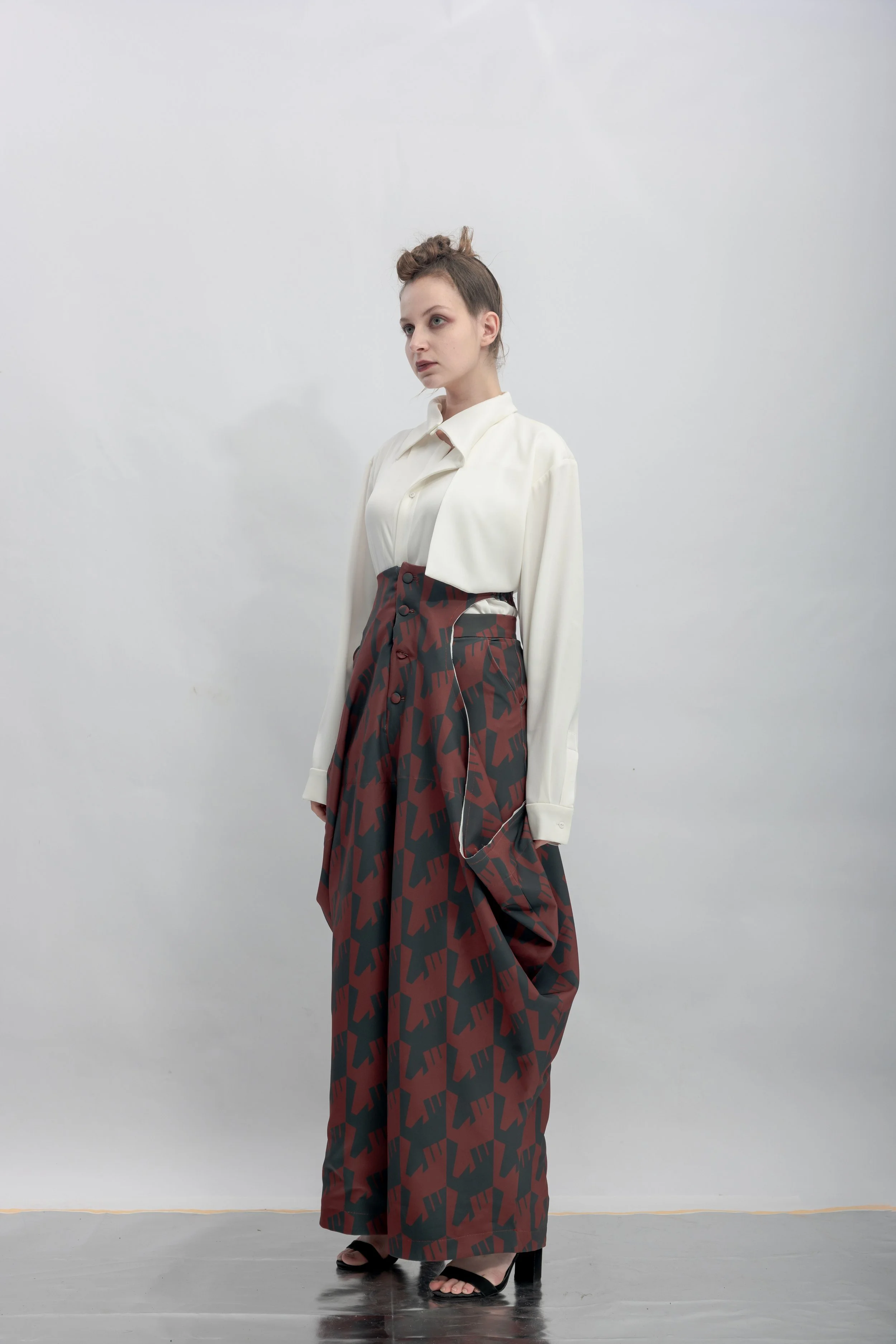 INF Layered Illusion Waist Cutout Printed Draped Wide Pants  Blazing Red (8).jpg