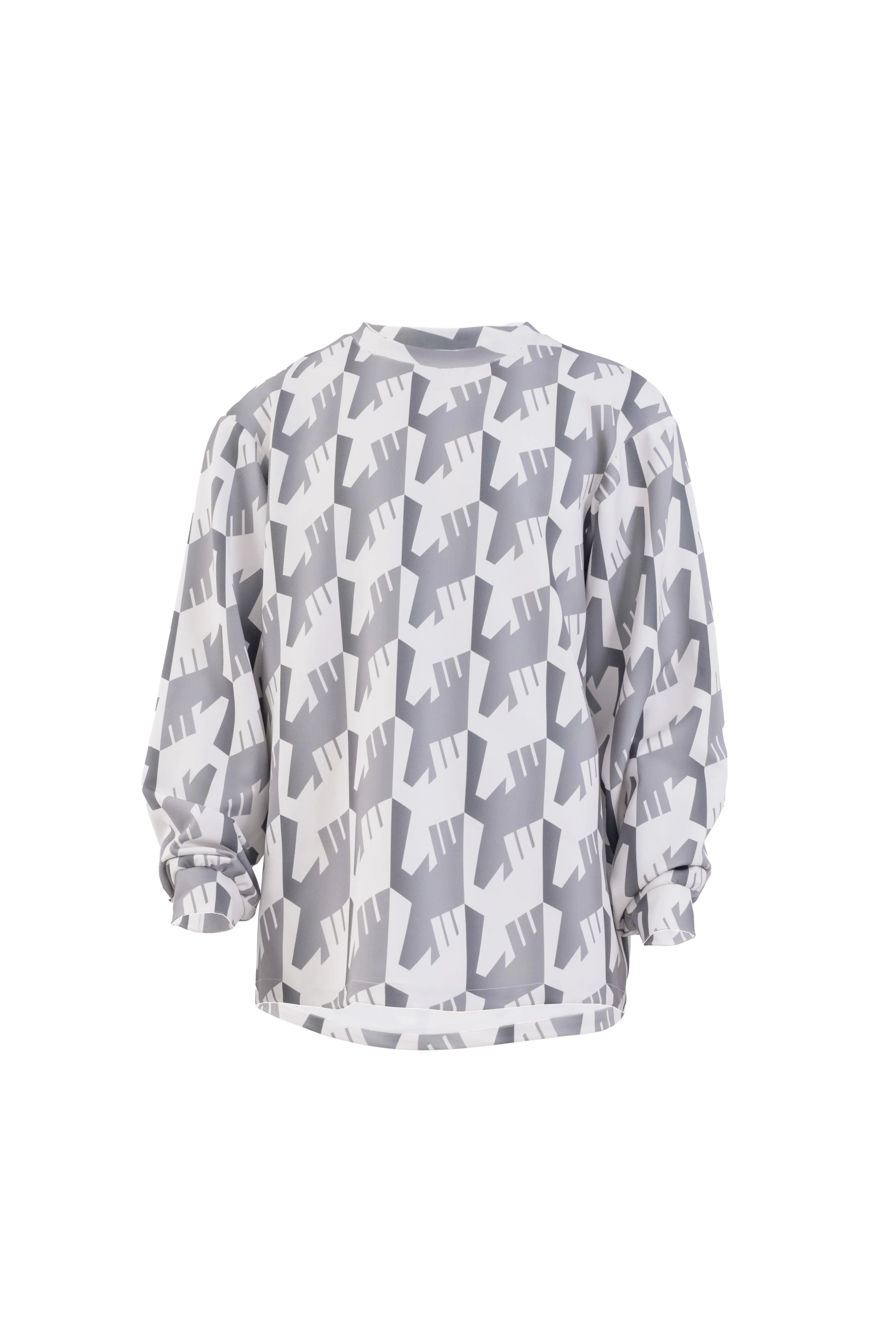 INF Raven Houndstooth Print Sweatshirt  Silent Gray (2).jpg