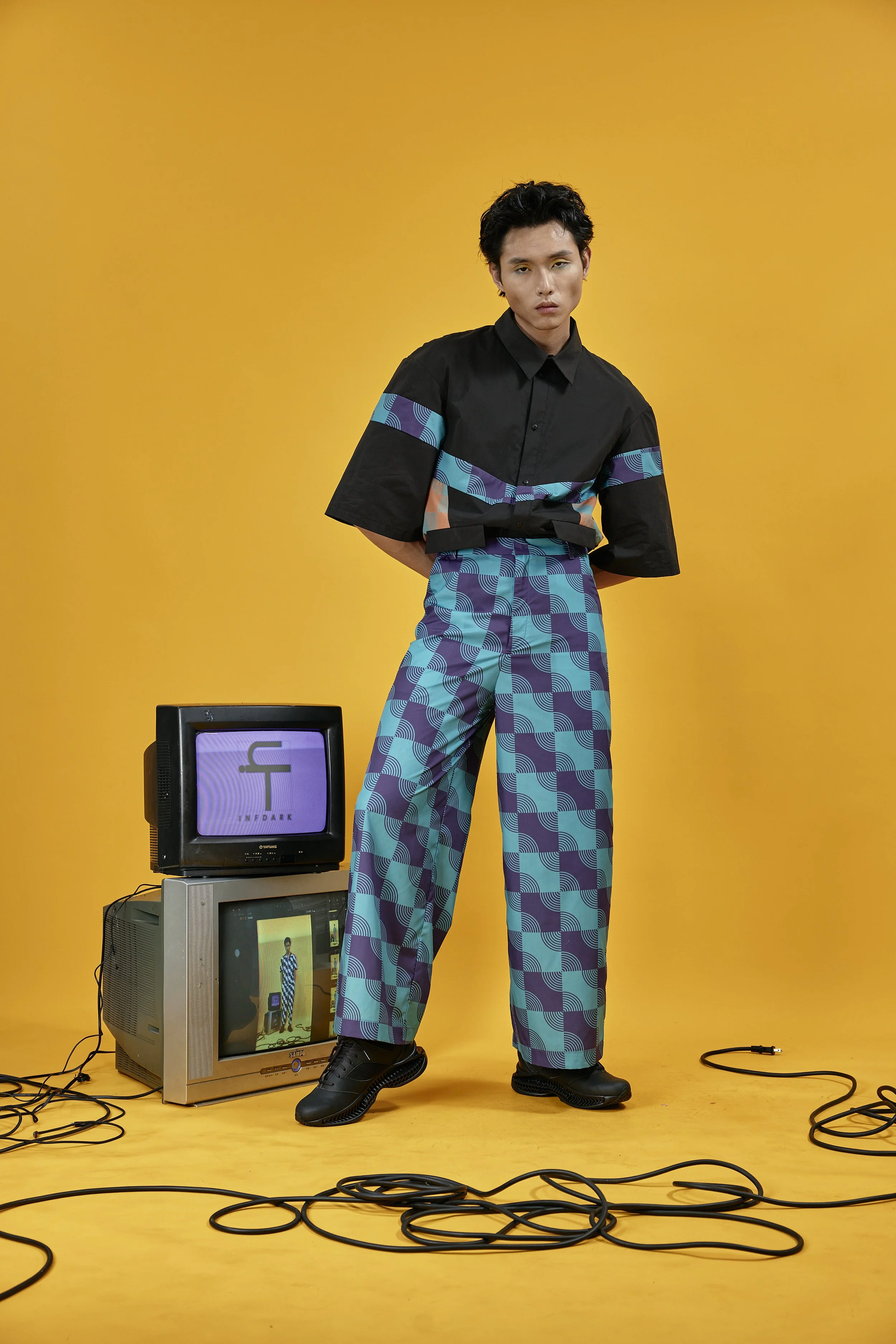 INFDARK Straight-Leg Printed Wide Pants  Blue-Purple (3).jpg