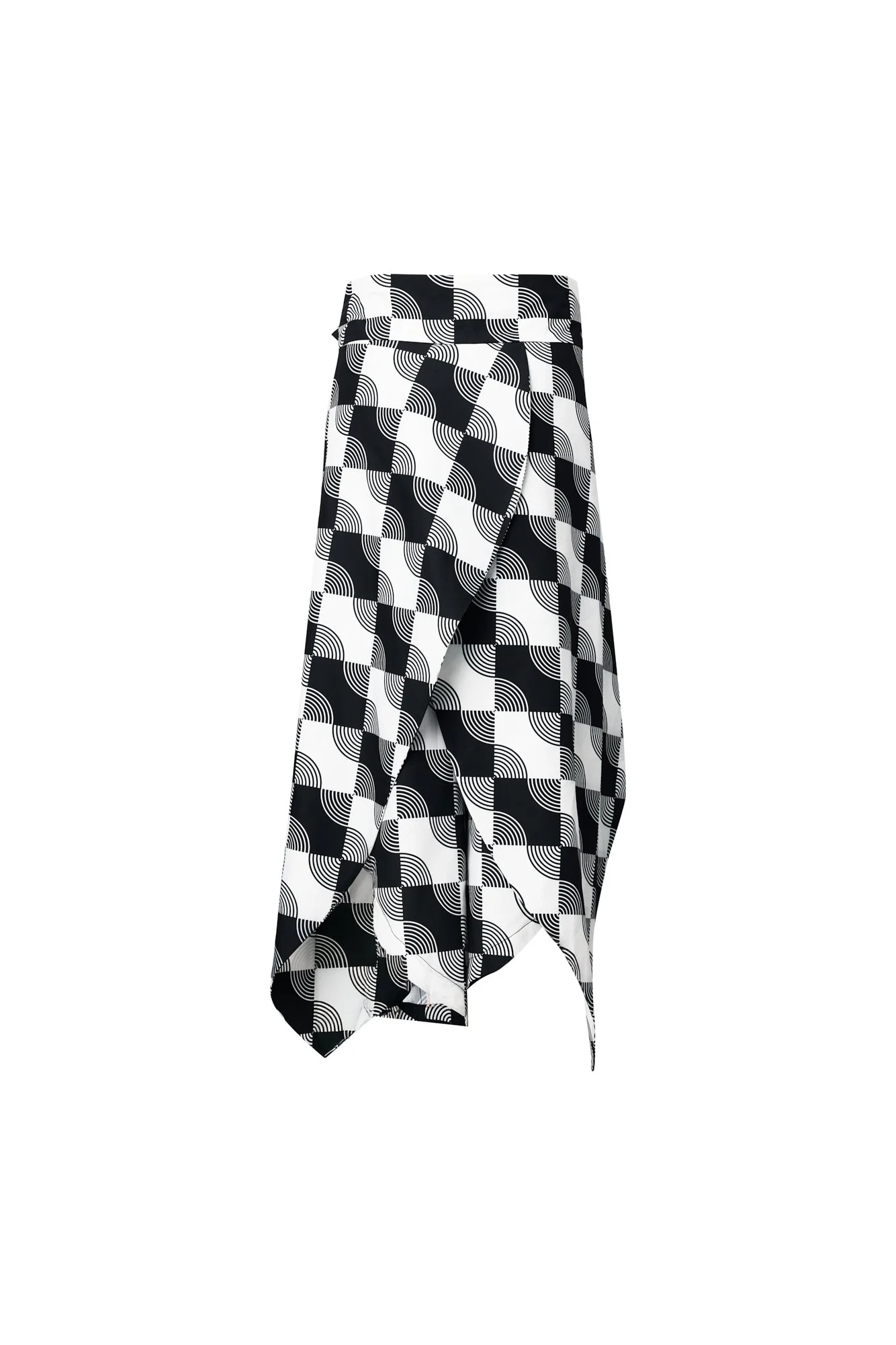 INFDARK Asymmetric Printed Wide Shorts  Black-White (19).jpg